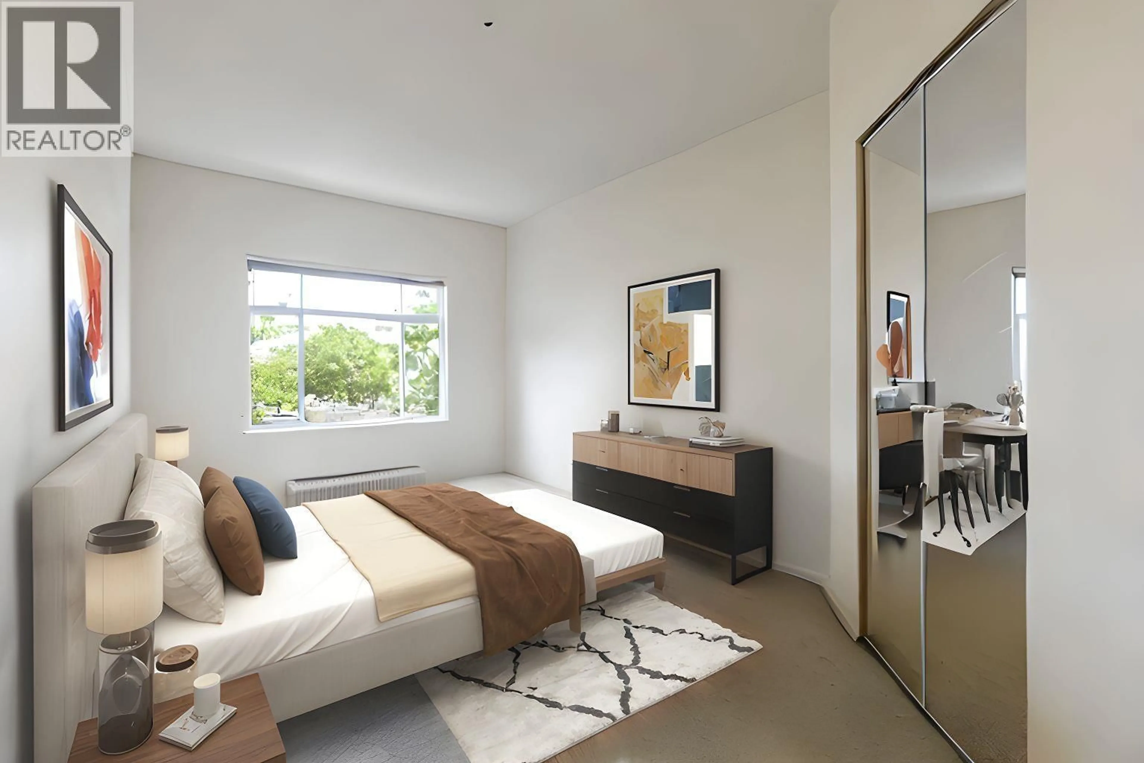 Bedroom with bed, carpet floor for 408 - 8220 JONES ROAD, Richmond British Columbia V6Y3Z7