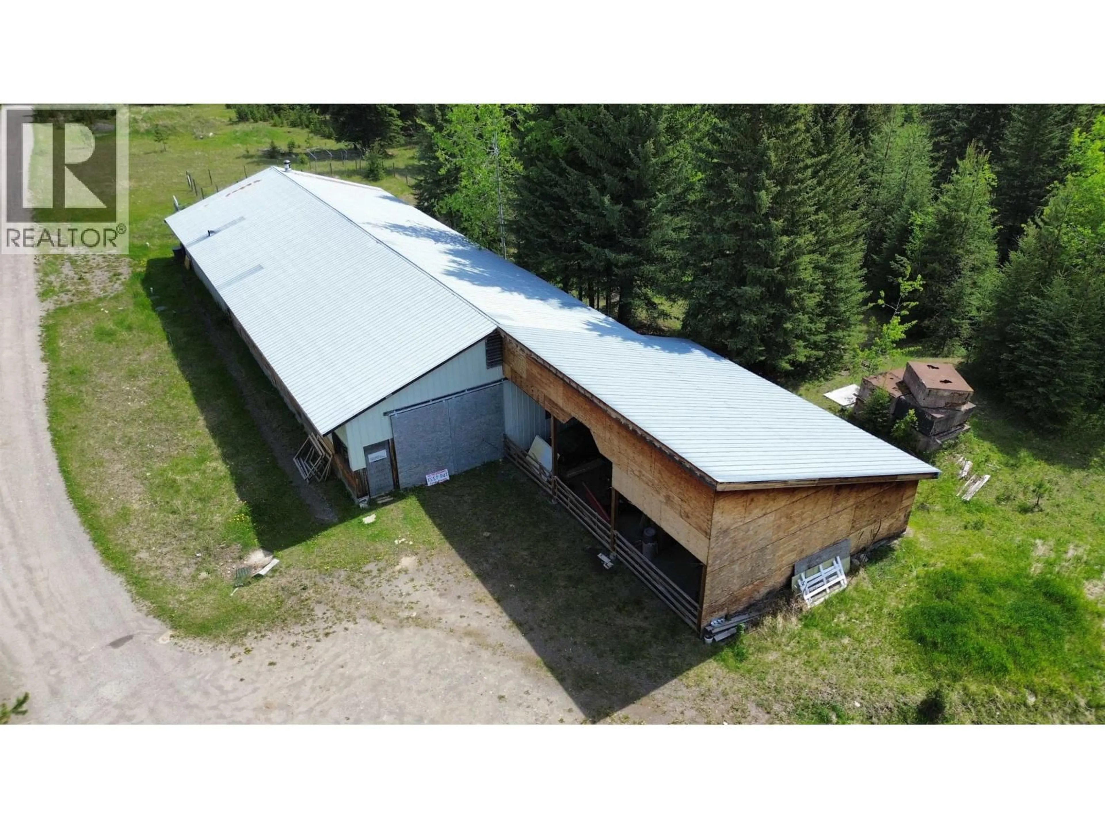 A pic from outside/outdoor area/front of a property/back of a property/a pic from drone, building for 6330 & - 6391 HOUSEMAN ROAD, 100 Mile House British Columbia V0K1G0