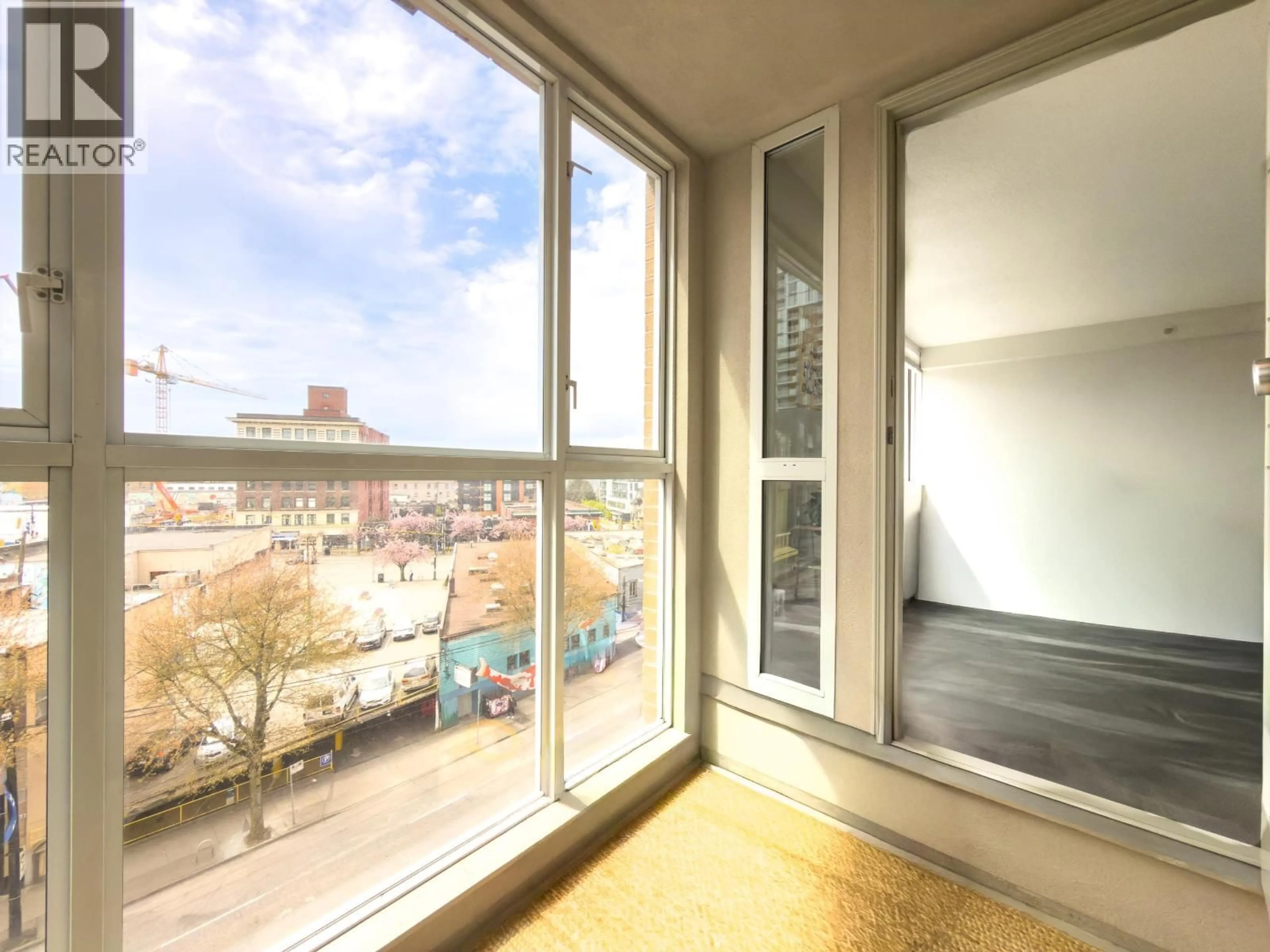 Balcony in the apartment, city buildings view from balcony for 603 - 288 8TH AVENUE, Vancouver British Columbia V5T4S8