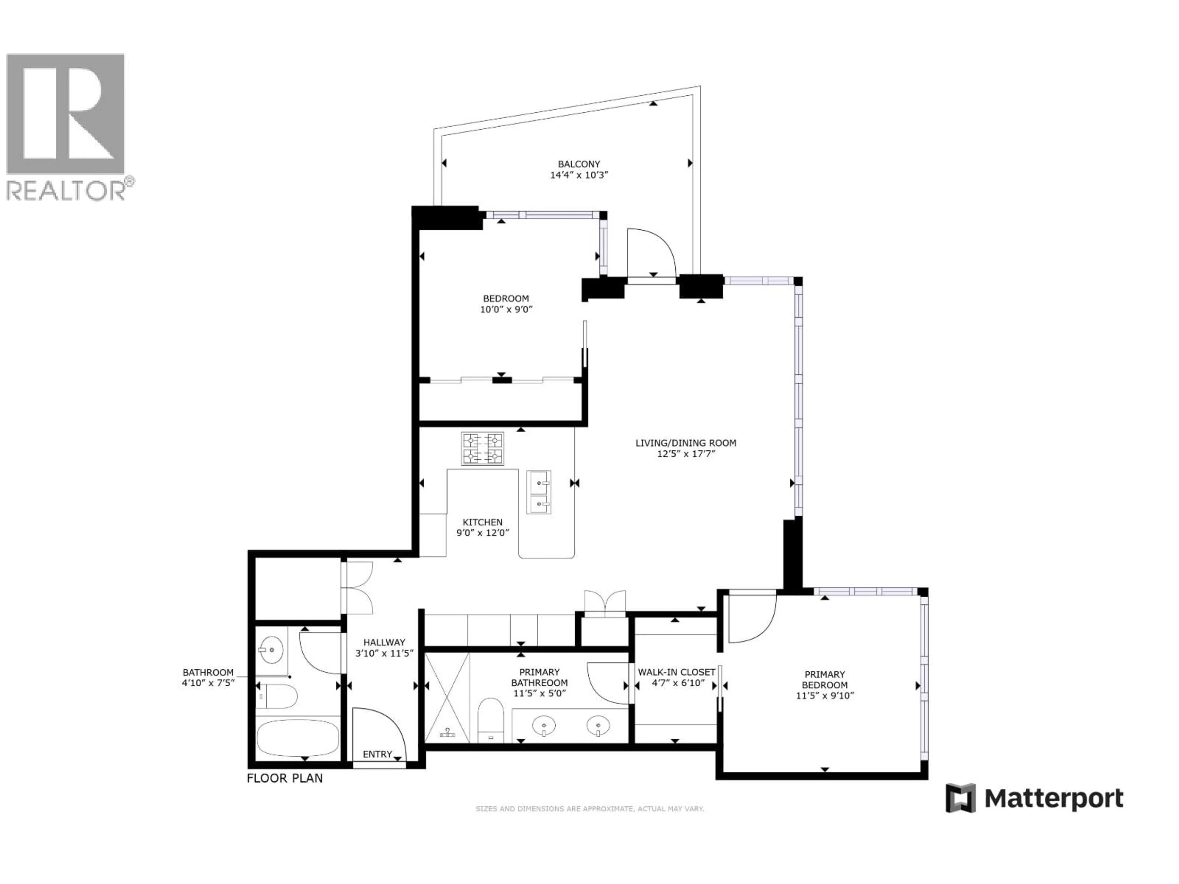 Floor plan for 3709 - 1188 PINETREE WAY, Coquitlam British Columbia V3B0K9