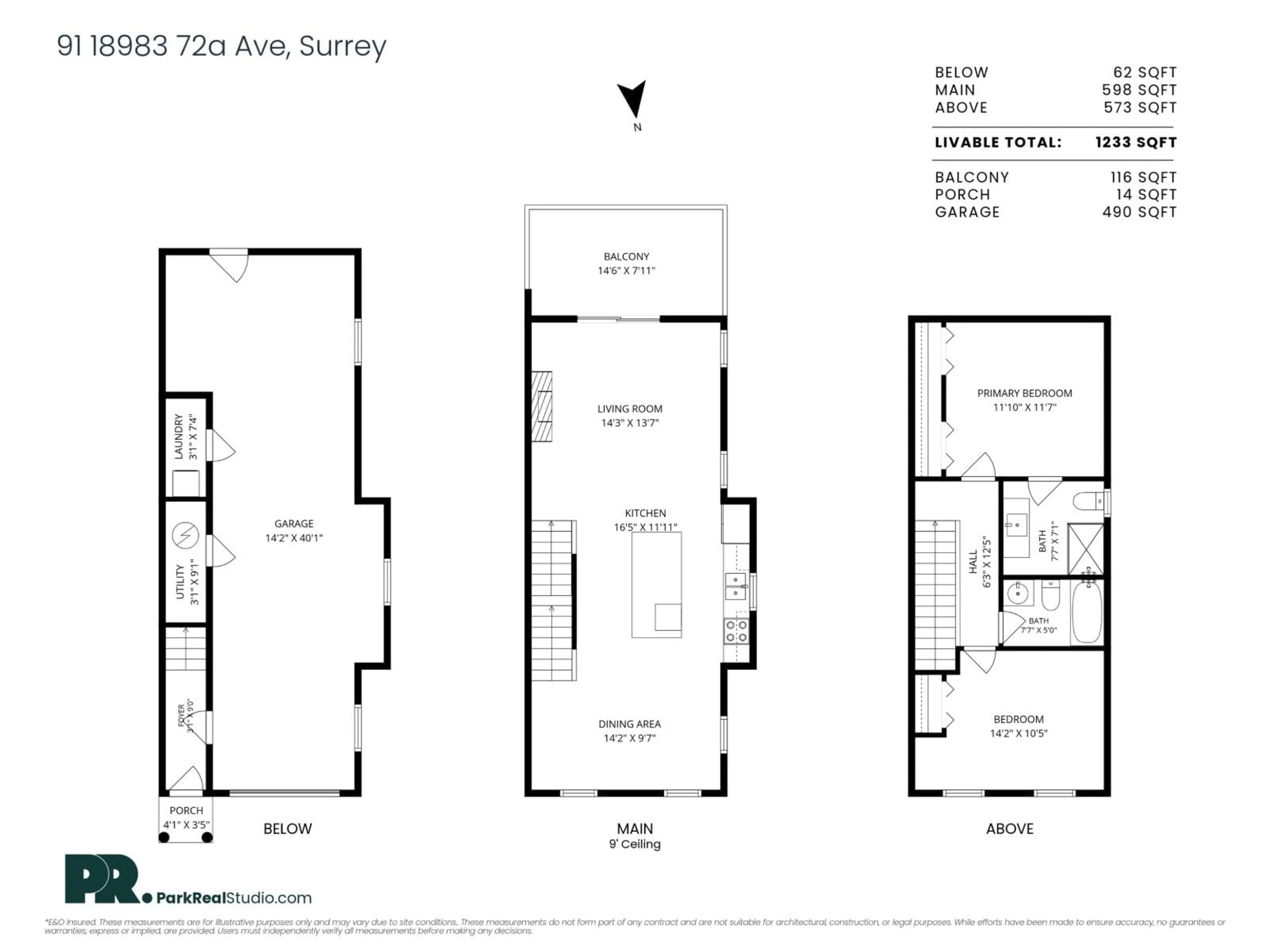 Floor plan for 91 - 18983 72A AVENUE, Surrey British Columbia V4N1A5