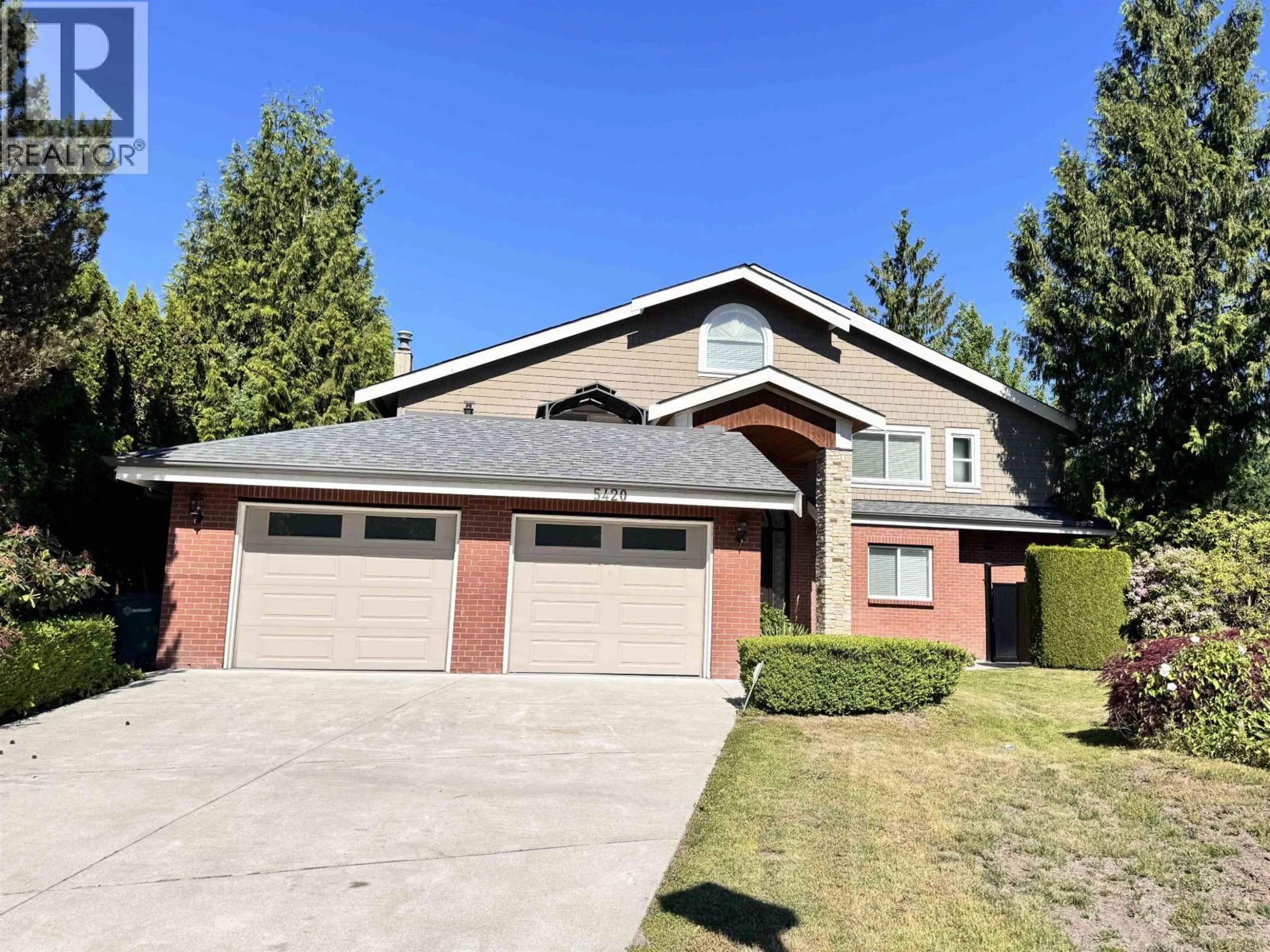 Home with brick exterior material, street for 5420 ELWYN DRIVE, Burnaby British Columbia V5E4A2