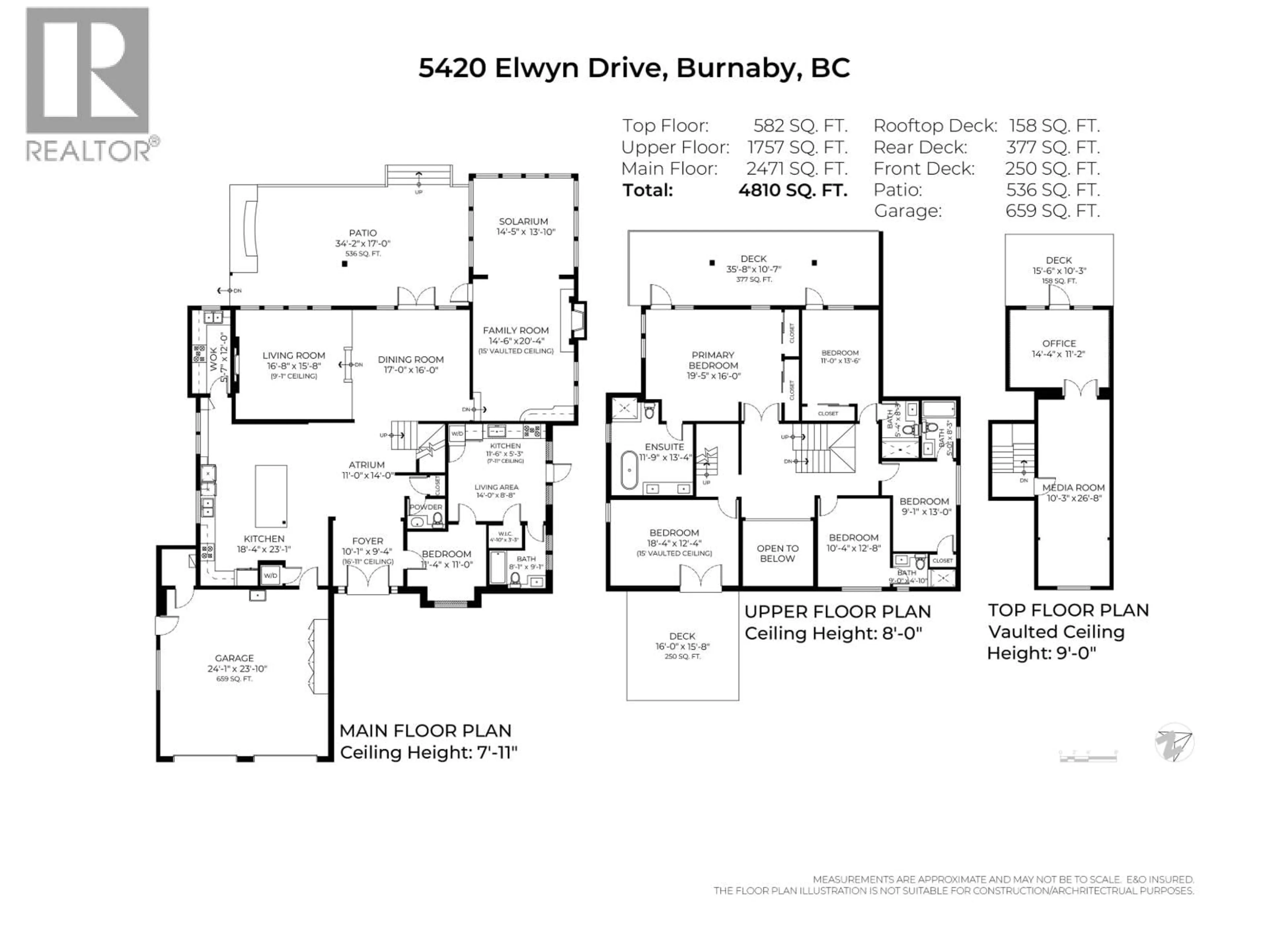 Floor plan for 5420 ELWYN DRIVE, Burnaby British Columbia V5E4A2