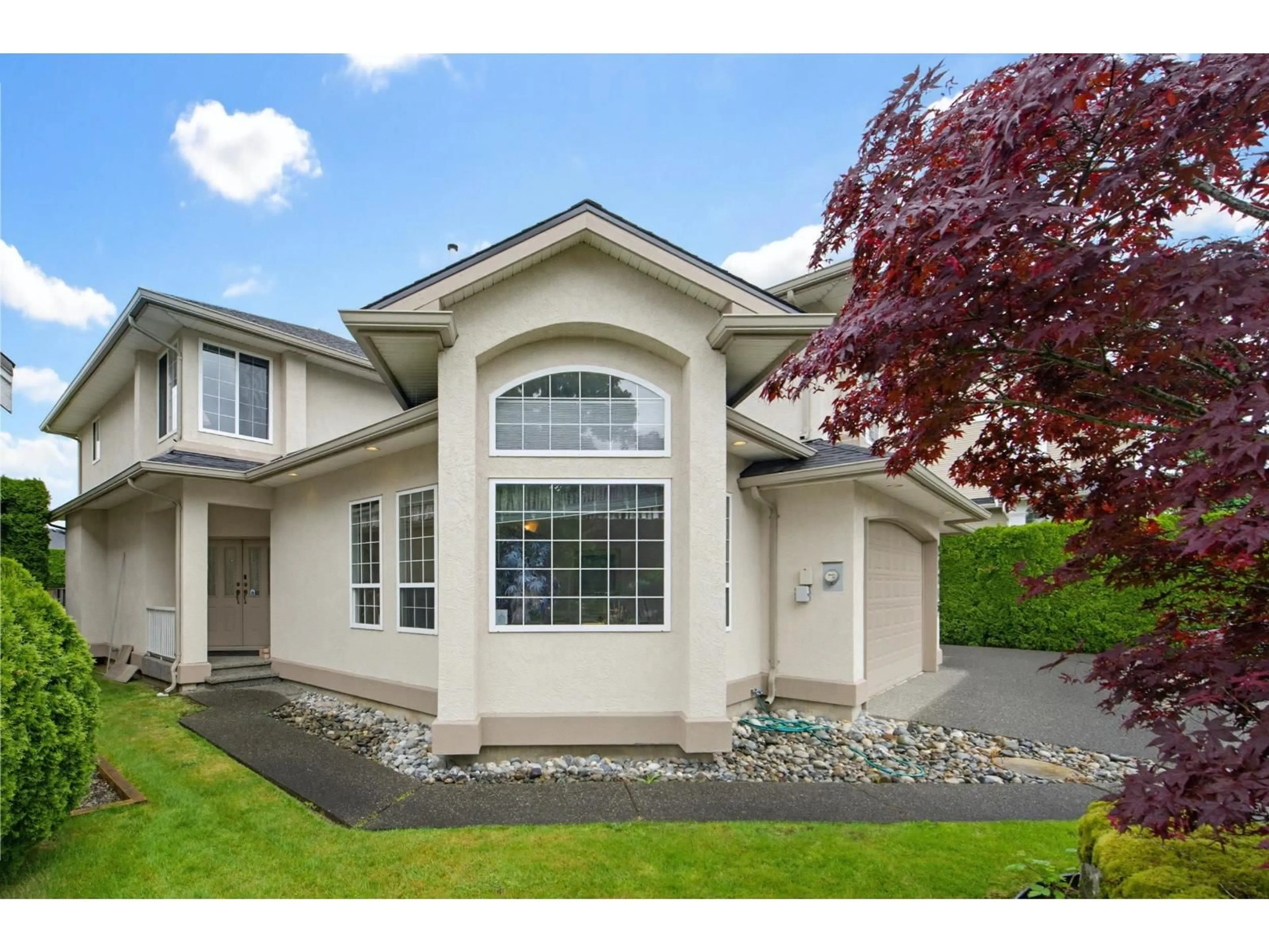 Home with vinyl exterior material, street for 21715 44A AVENUE, Langley British Columbia V3A9C4