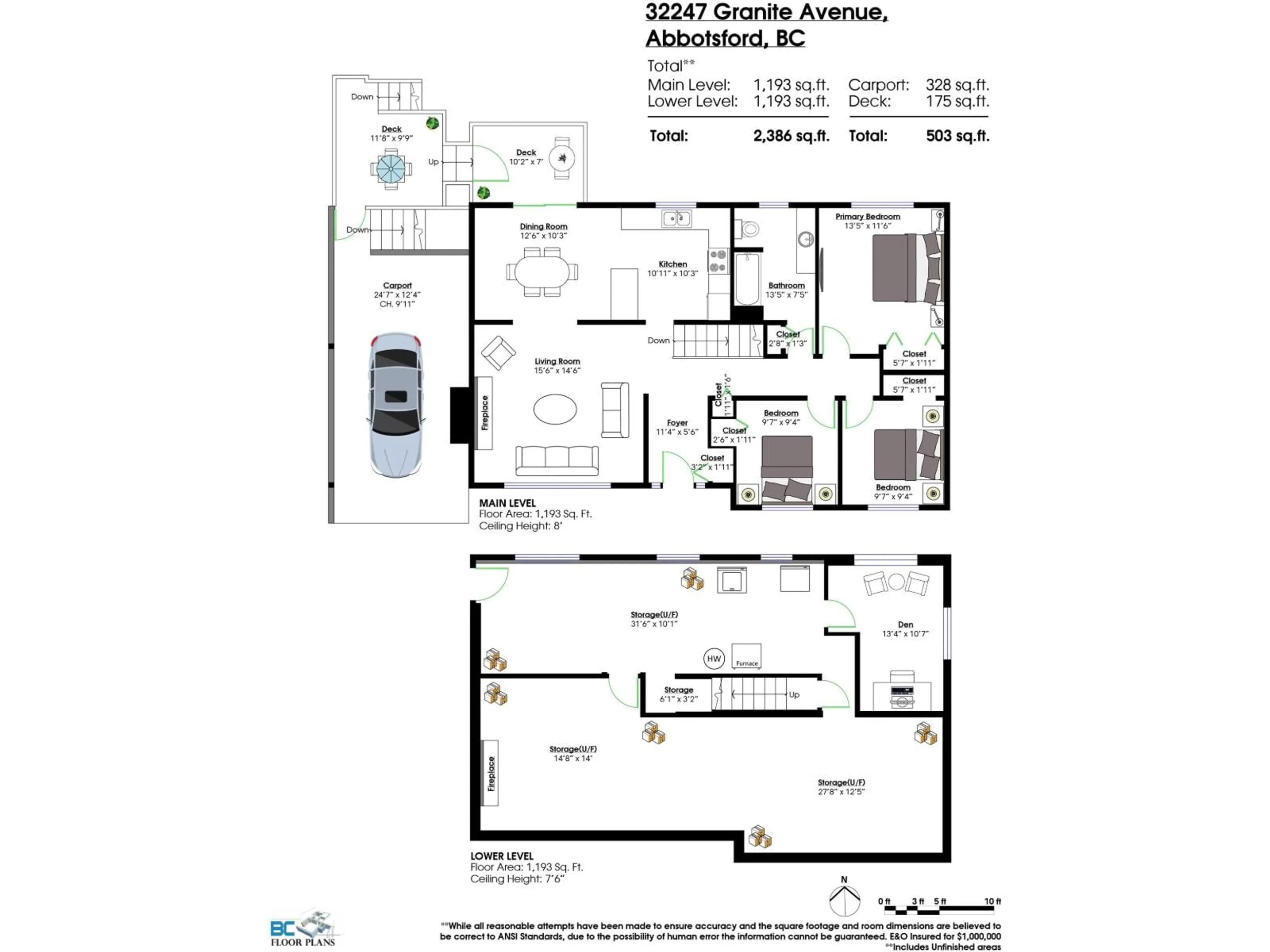 Floor plan for 32247 GRANITE AVENUE, Abbotsford British Columbia V2T2L4