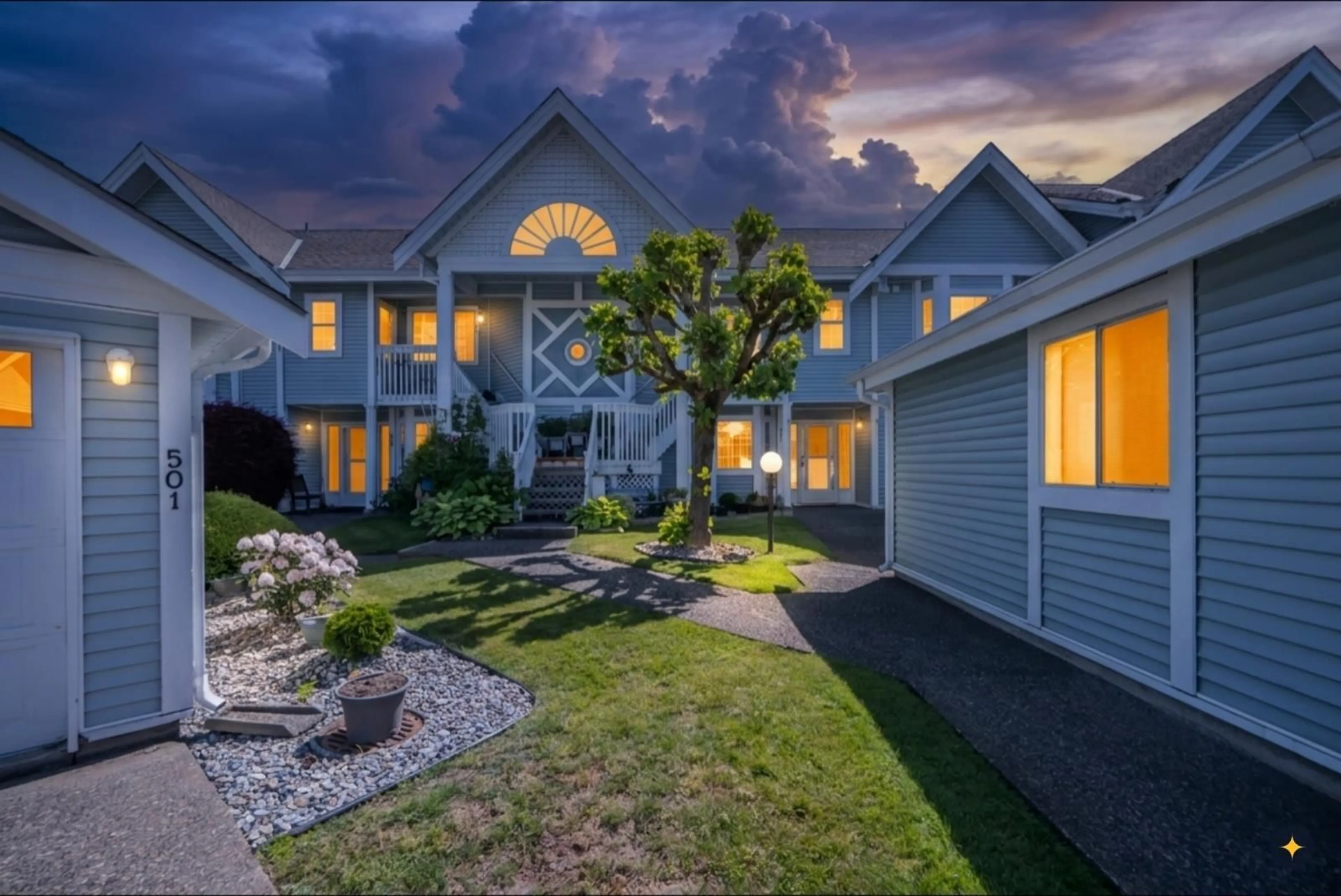 A pic from outside/outdoor area/front of a property/back of a property/a pic from drone, water/lake/river/ocean view for 504 - 9123 154 STREET, Surrey British Columbia V3R9G8