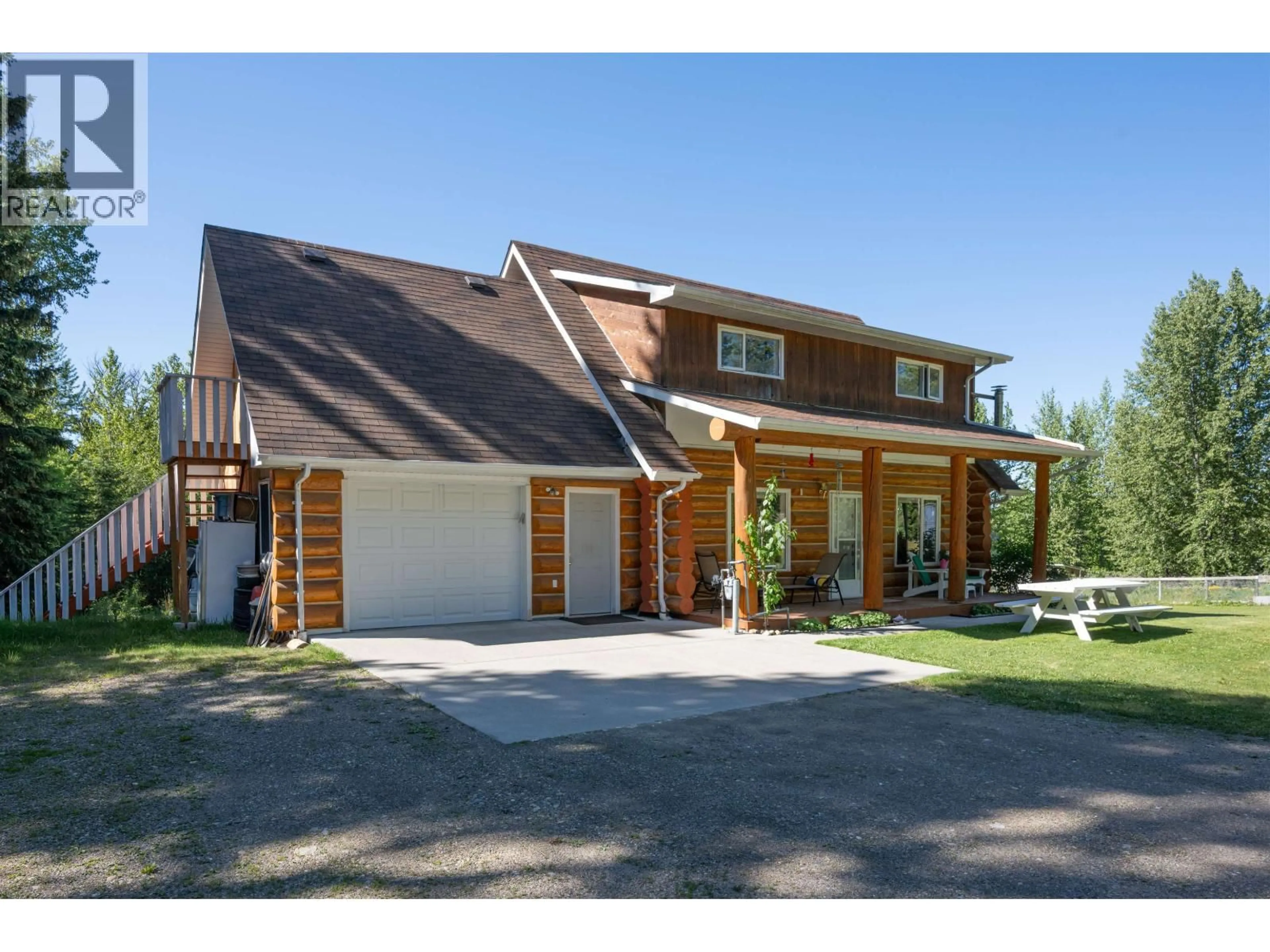 Home with brick exterior material, street for 5855 DAVE ROAD, Prince George British Columbia V2N6H3