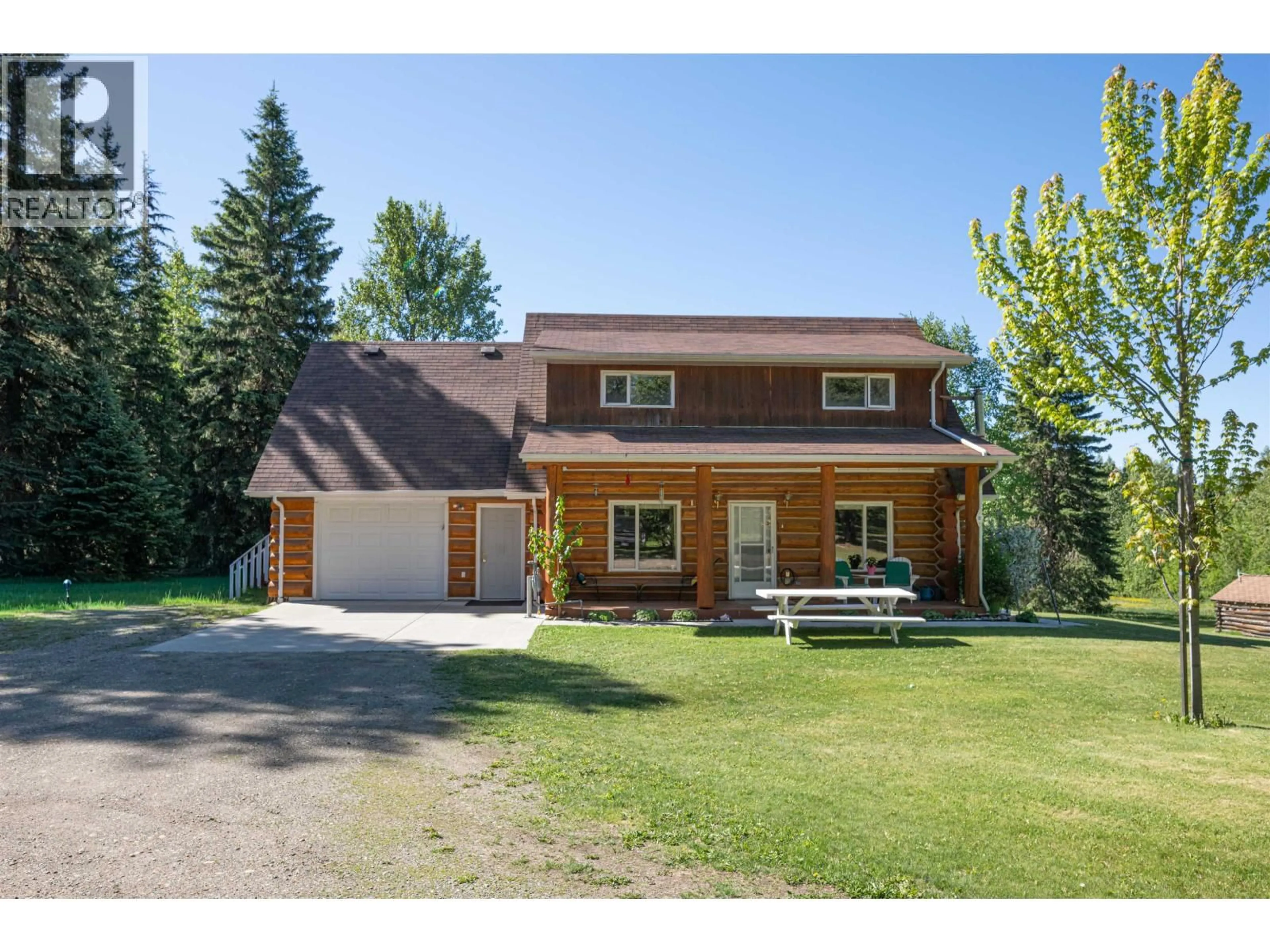 Home with brick exterior material, street for 5855 DAVE ROAD, Prince George British Columbia V2N6H3