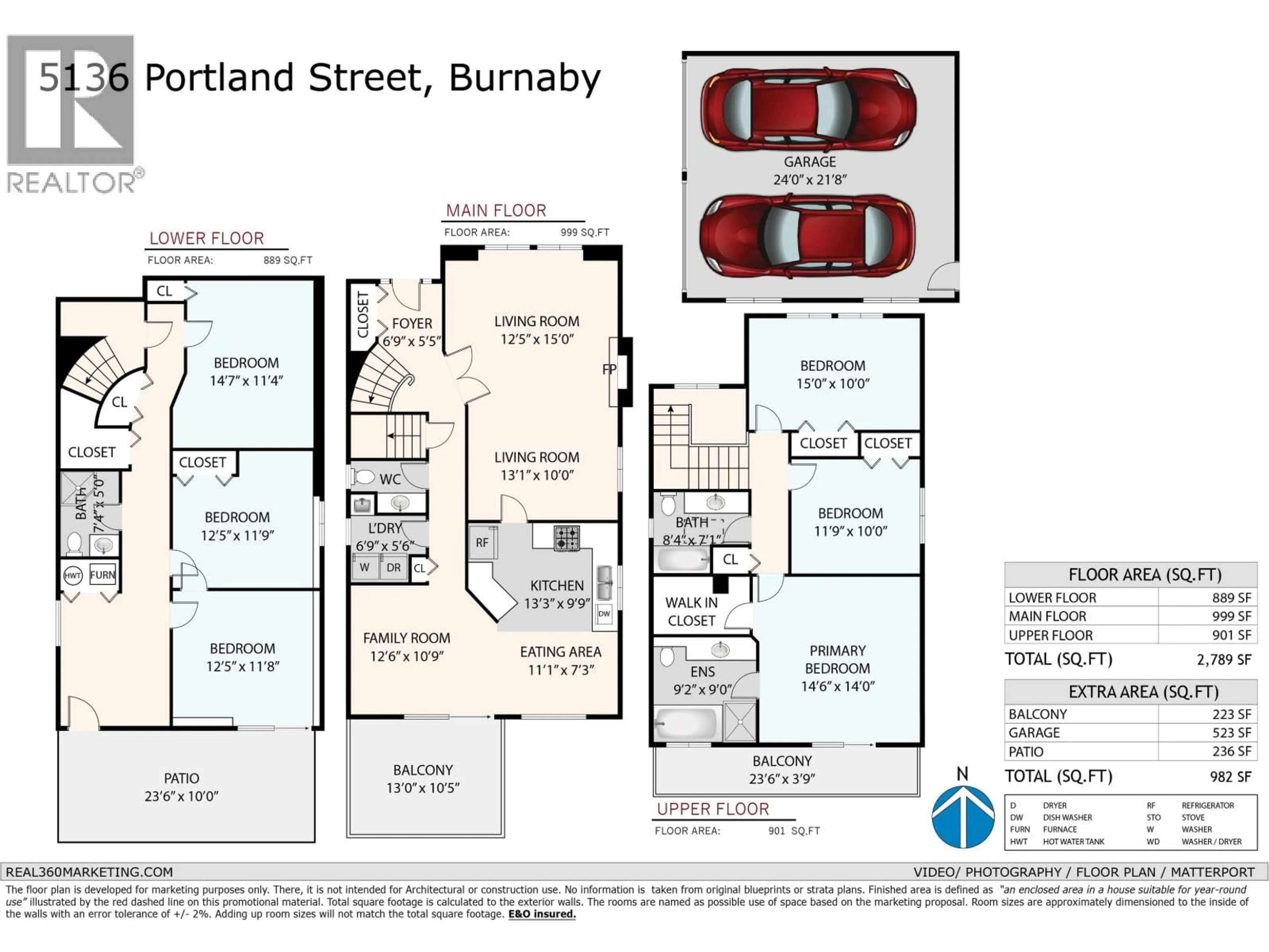 Floor plan for 5136 PORTLAND STREET, Burnaby British Columbia V5J2P9