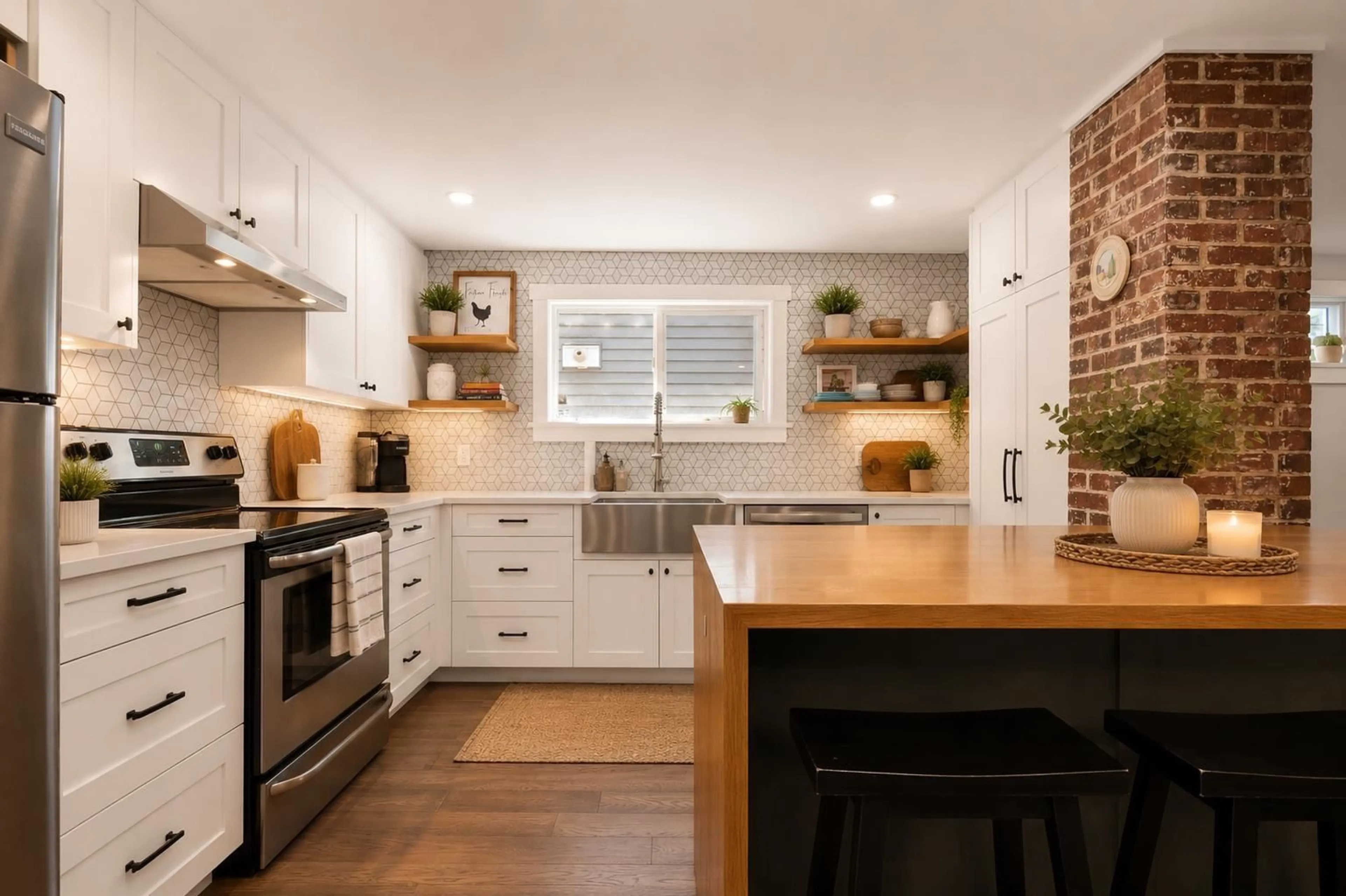Open concept kitchen, ceramic/tile floor for 9460 COOTE STREET, Chilliwack British Columbia V2P6B5