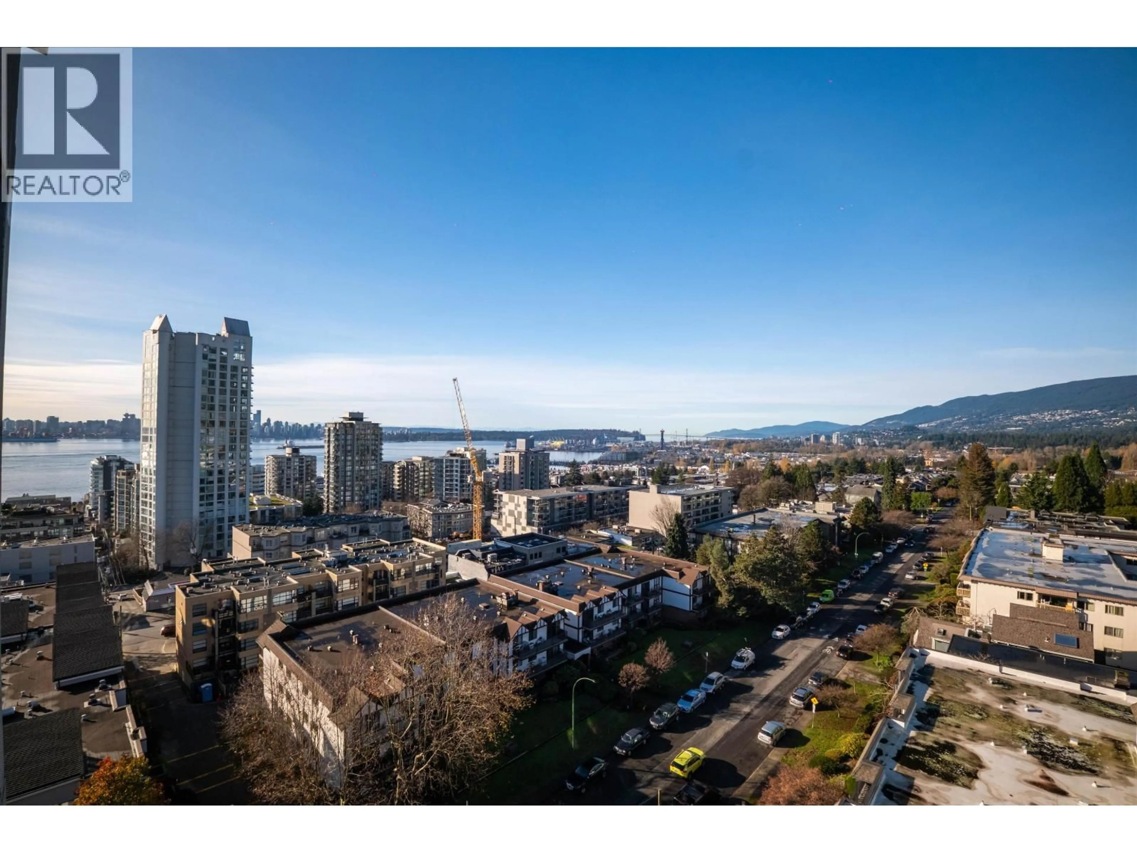A pic from outside/outdoor area/front of a property/back of a property/a pic from drone, water/lake/river/ocean view for 1205 - 110 4TH STREET, North Vancouver British Columbia V7M3H3