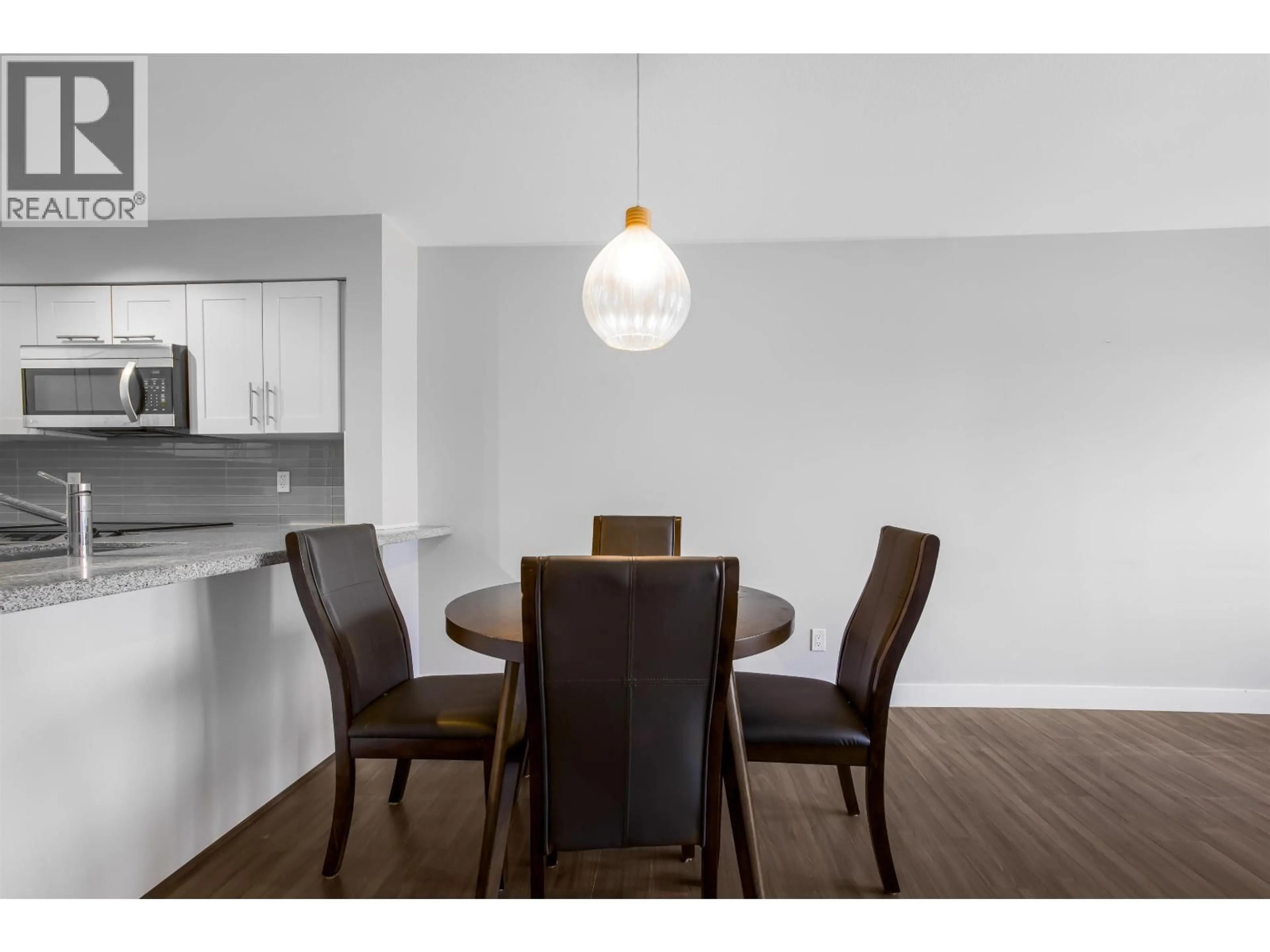 Dining room, wood/laminate floor for 418 - 12075 EDGE STREET, Maple Ridge British Columbia V2X9E6