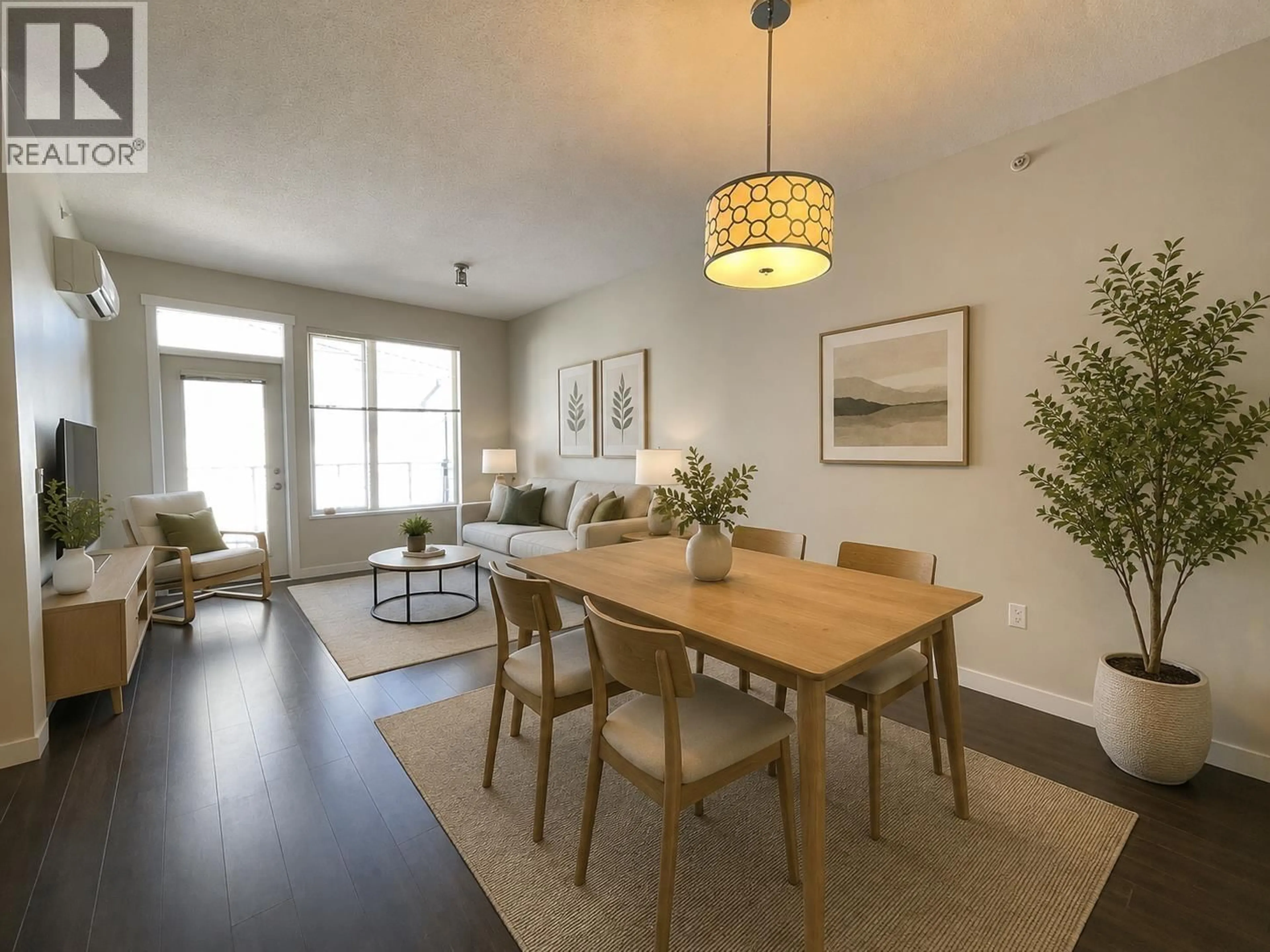 Dining room, wood/laminate floor for 425 - 9399 ODLIN ROAD, Richmond British Columbia V6X0J6