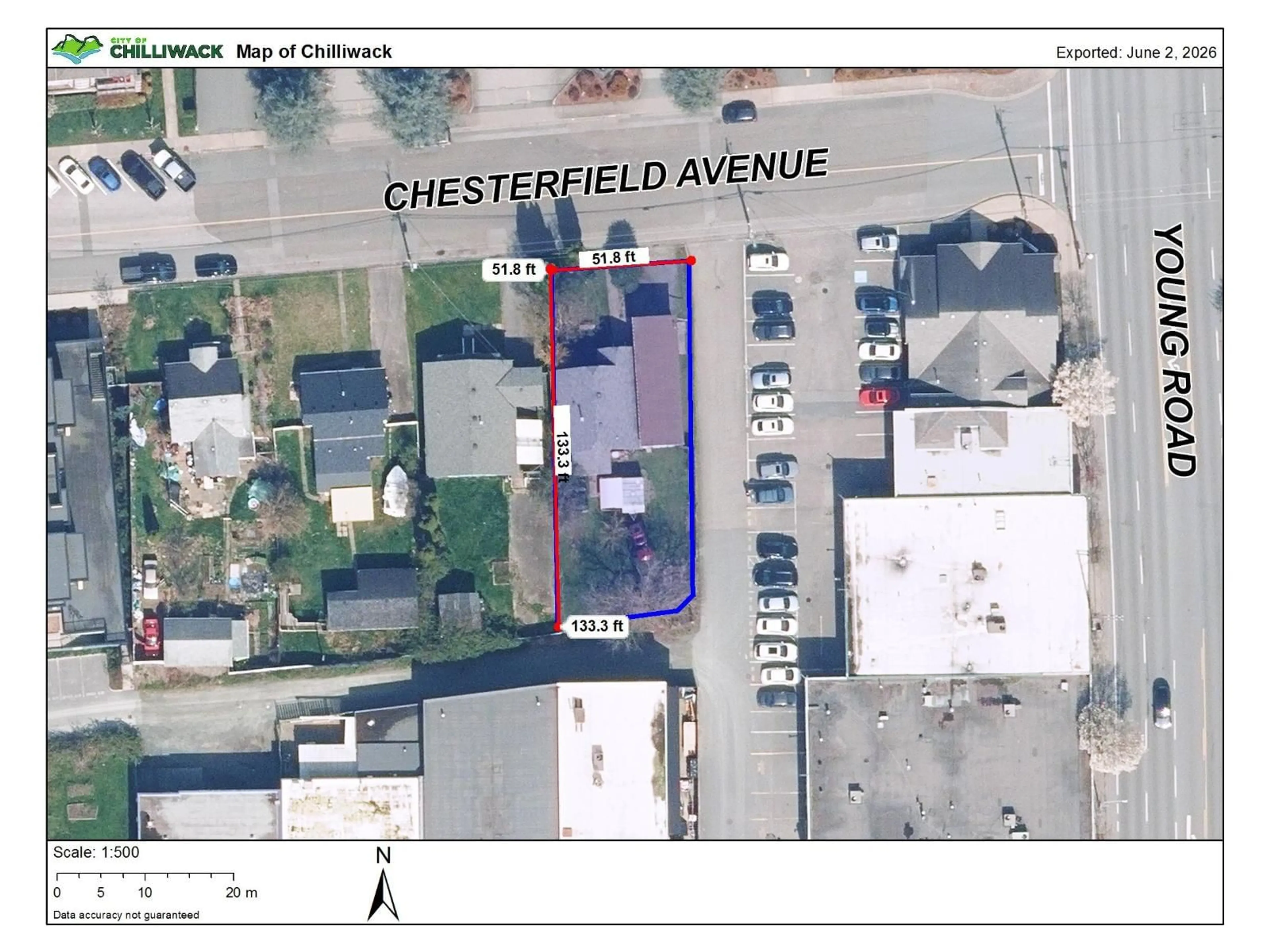 Picture of a map for 45948 CHESTERFIELD AVENUE, Chilliwack British Columbia V2P1M4