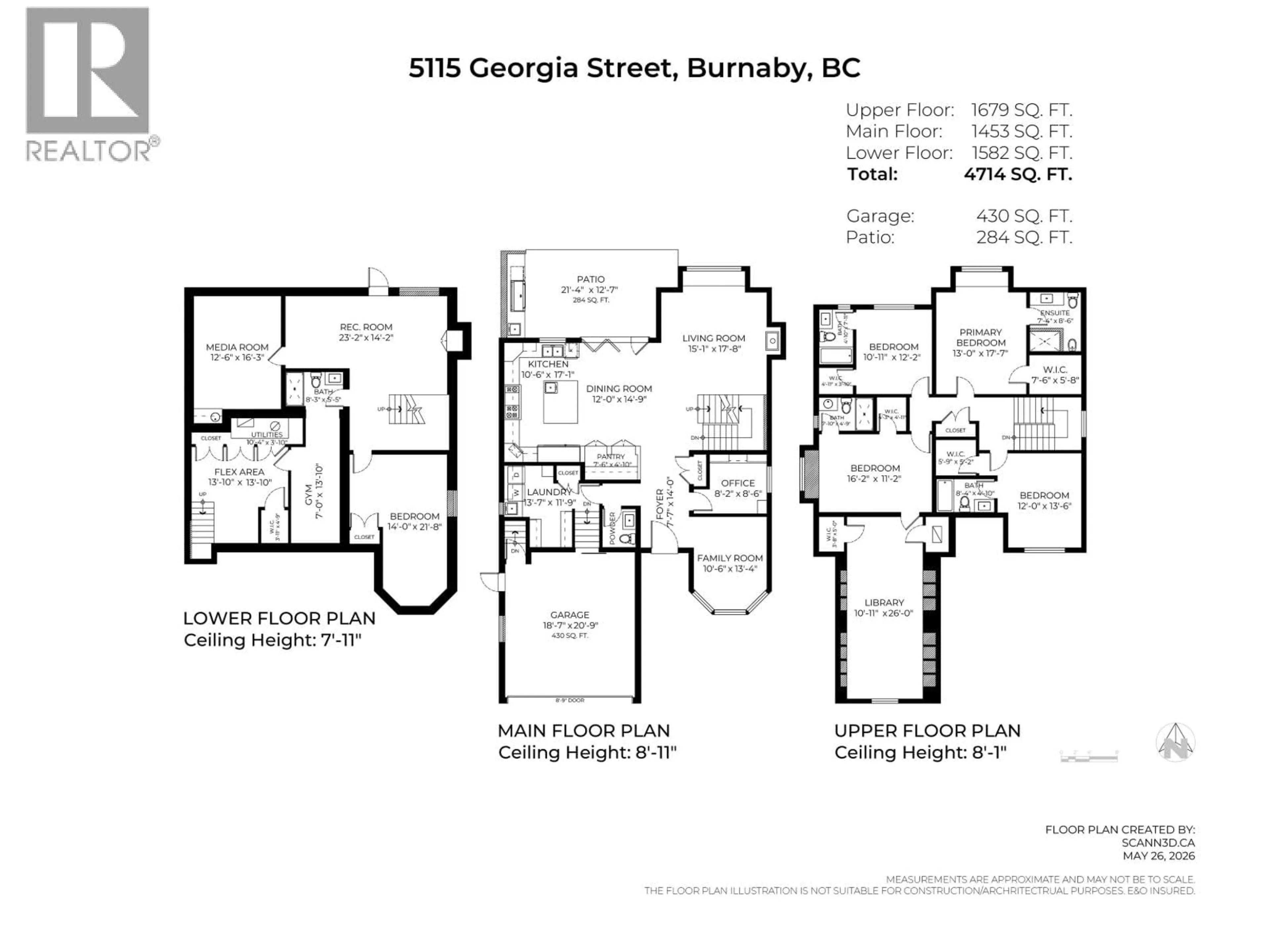 Floor plan for 5115 GEORGIA STREET, Burnaby British Columbia V5B1V2