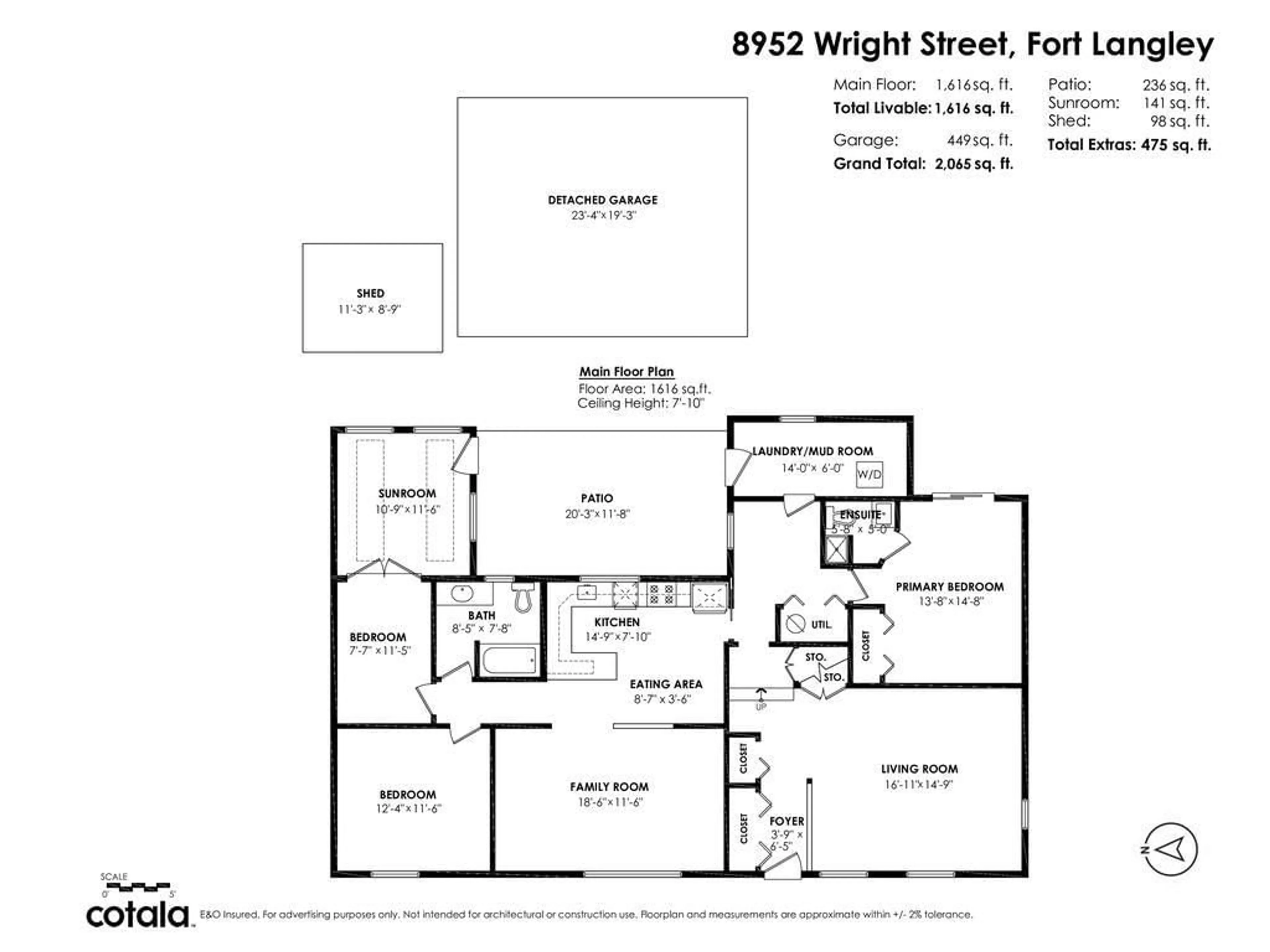 Floor plan for 8952 WRIGHT STREET, Langley British Columbia V1M3T2