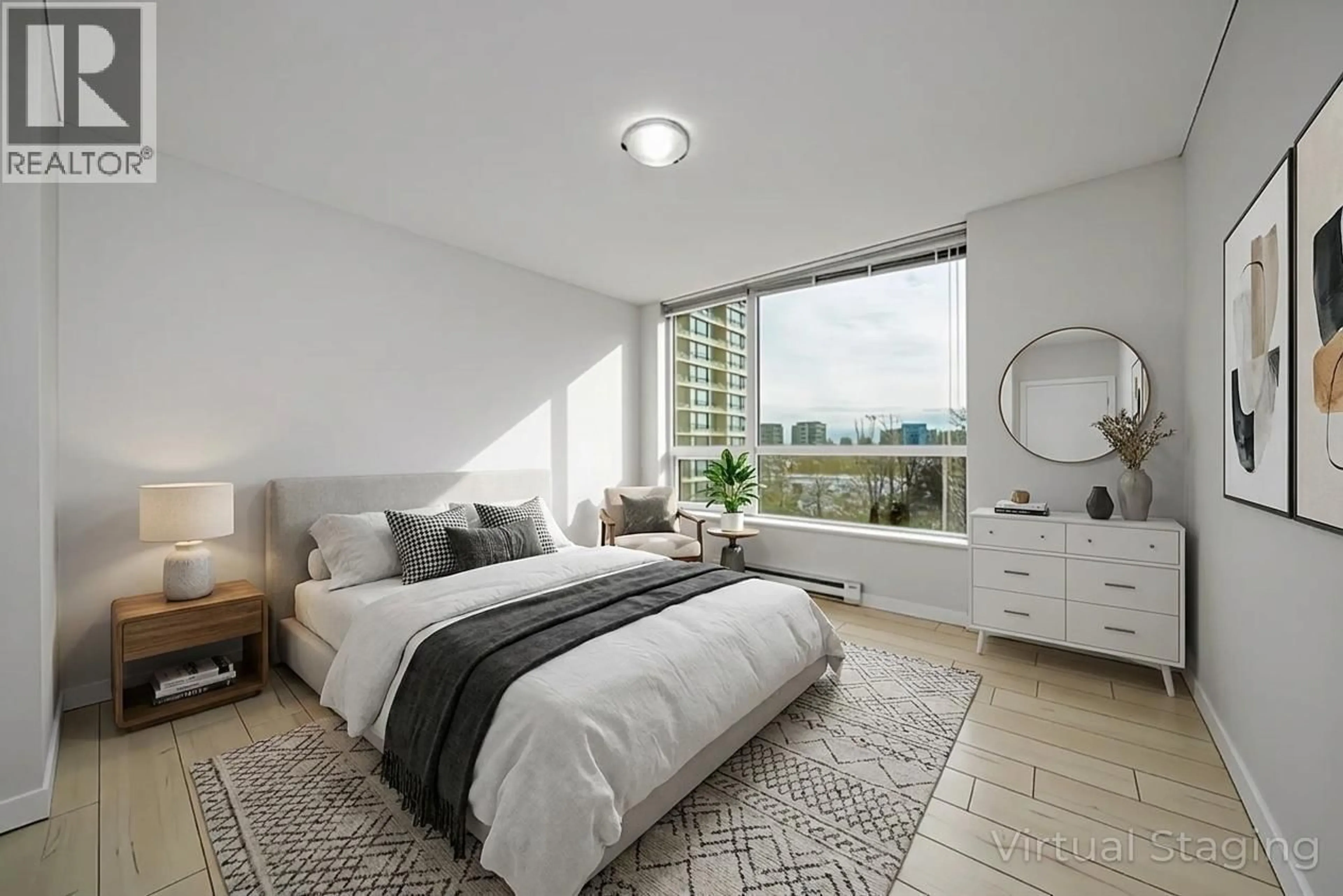 Bedroom with bed, unknown for 806 - 7555 ALDERBRIDGE WAY, Richmond British Columbia V6X4L3