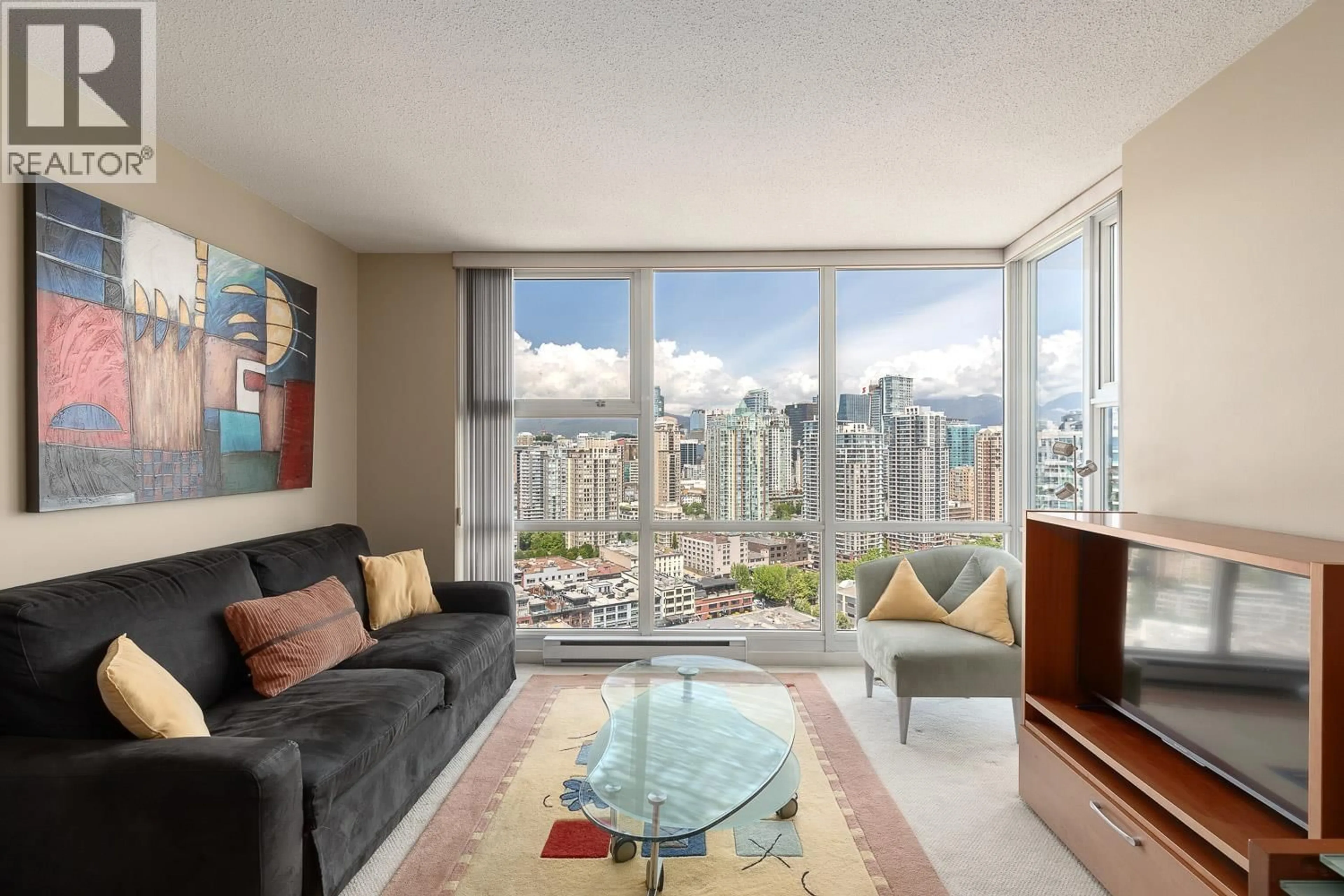 Living room with furniture, unknown for 3205 - 193 AQUARIUS MEWS, Vancouver British Columbia V6Z2Z2