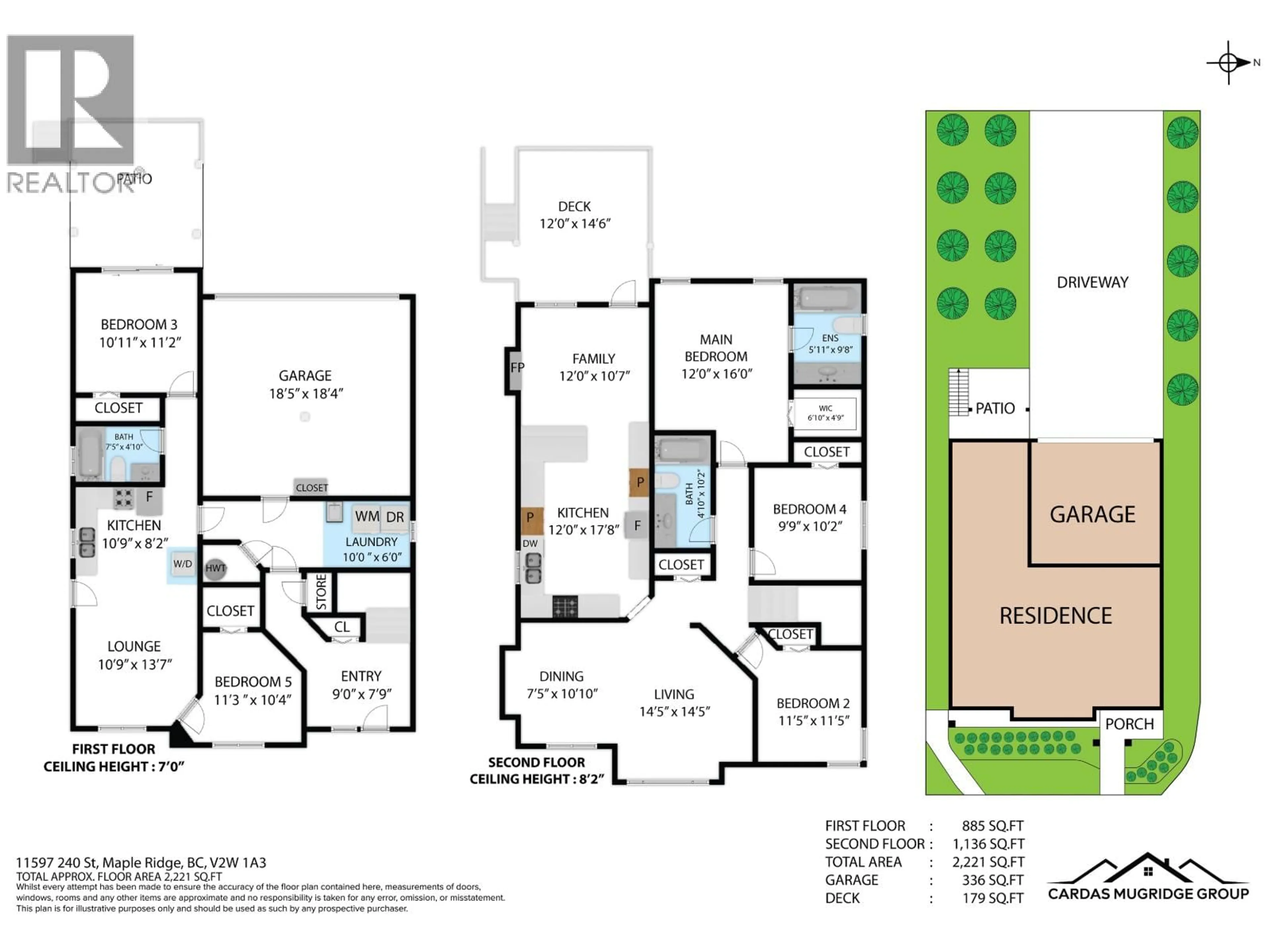 Floor plan for 11597 240 STREET, Maple Ridge British Columbia V2W1A3