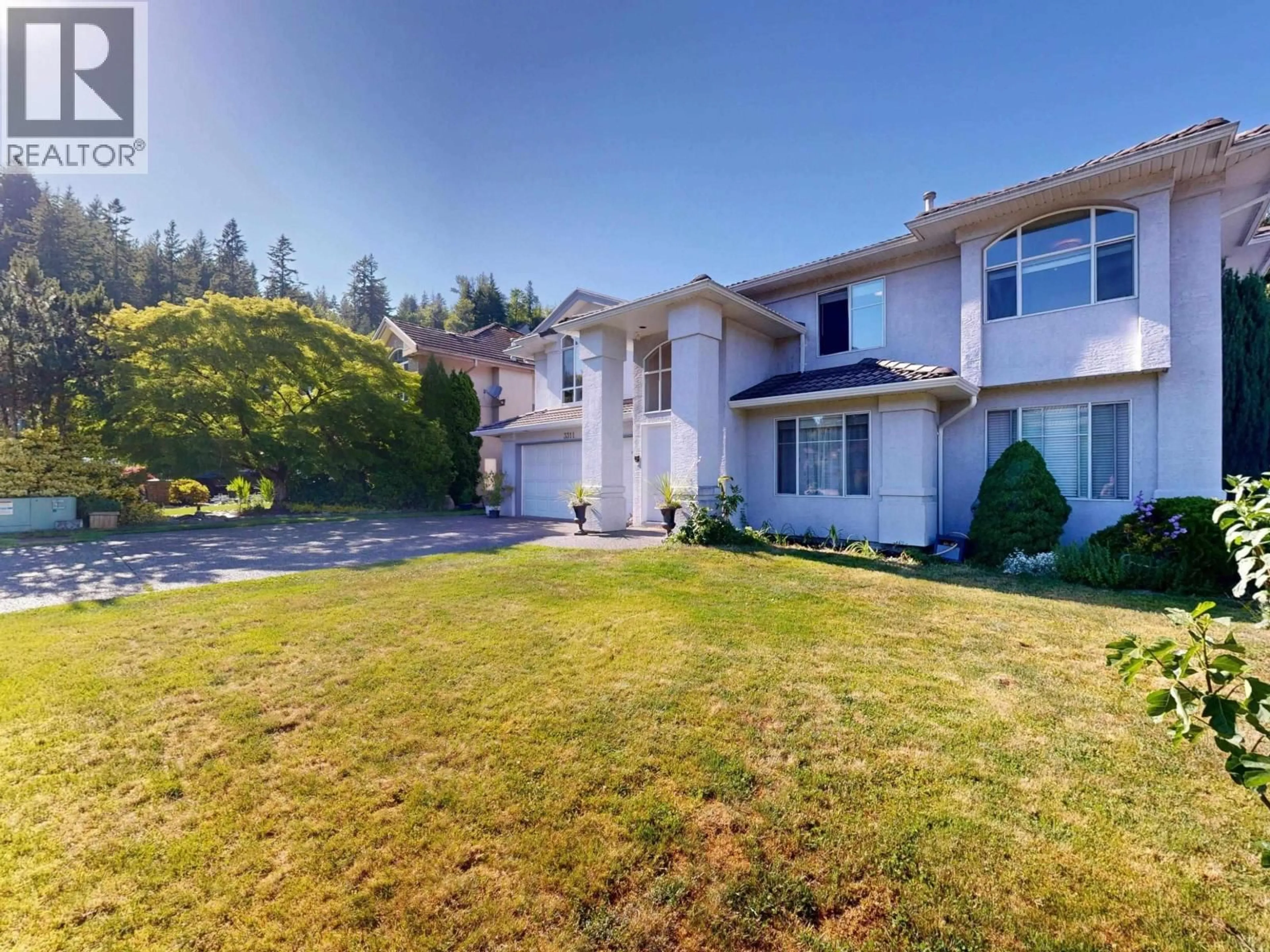 A pic from outside/outdoor area/front of a property/back of a property/a pic from drone, mountain view for 3311 RAKANNA PLACE, Coquitlam British Columbia V3E3B2