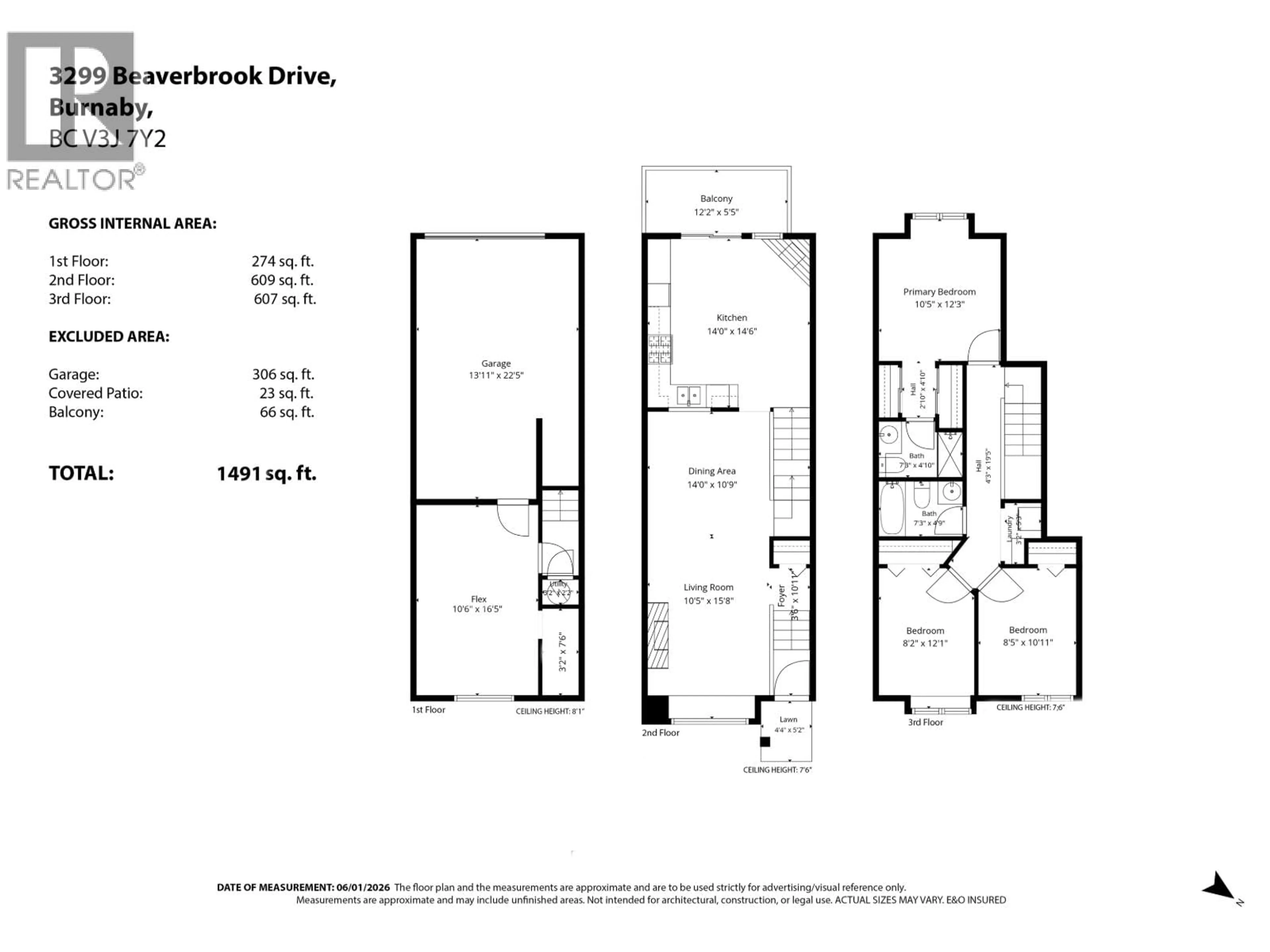 Floor plan for 3299 BEAVERBROOK DRIVE, Burnaby British Columbia V3J7Y2