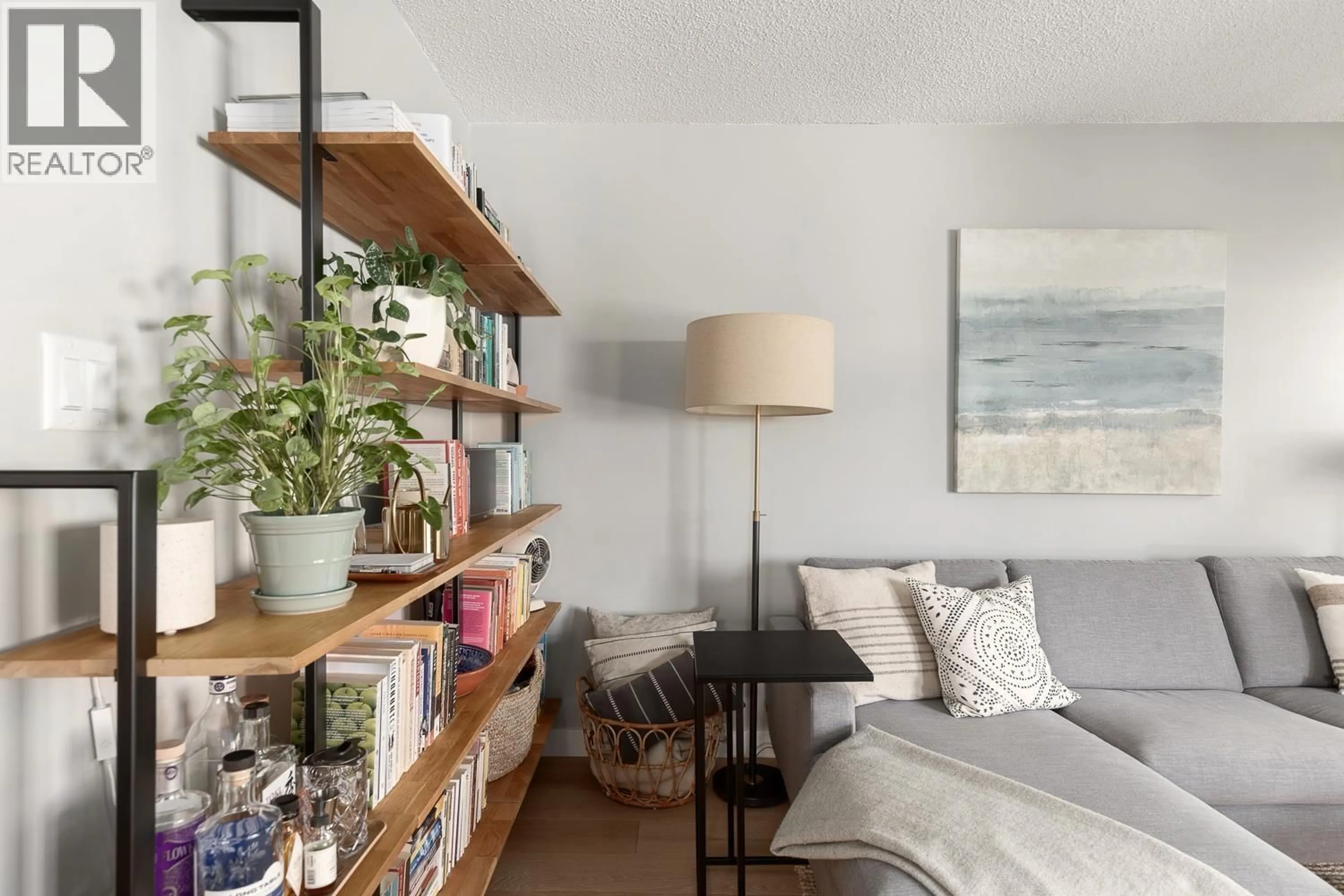 Living room with furniture, wood/laminate floor for 206 - 1260 10TH AVENUE, Vancouver British Columbia V6H1J3