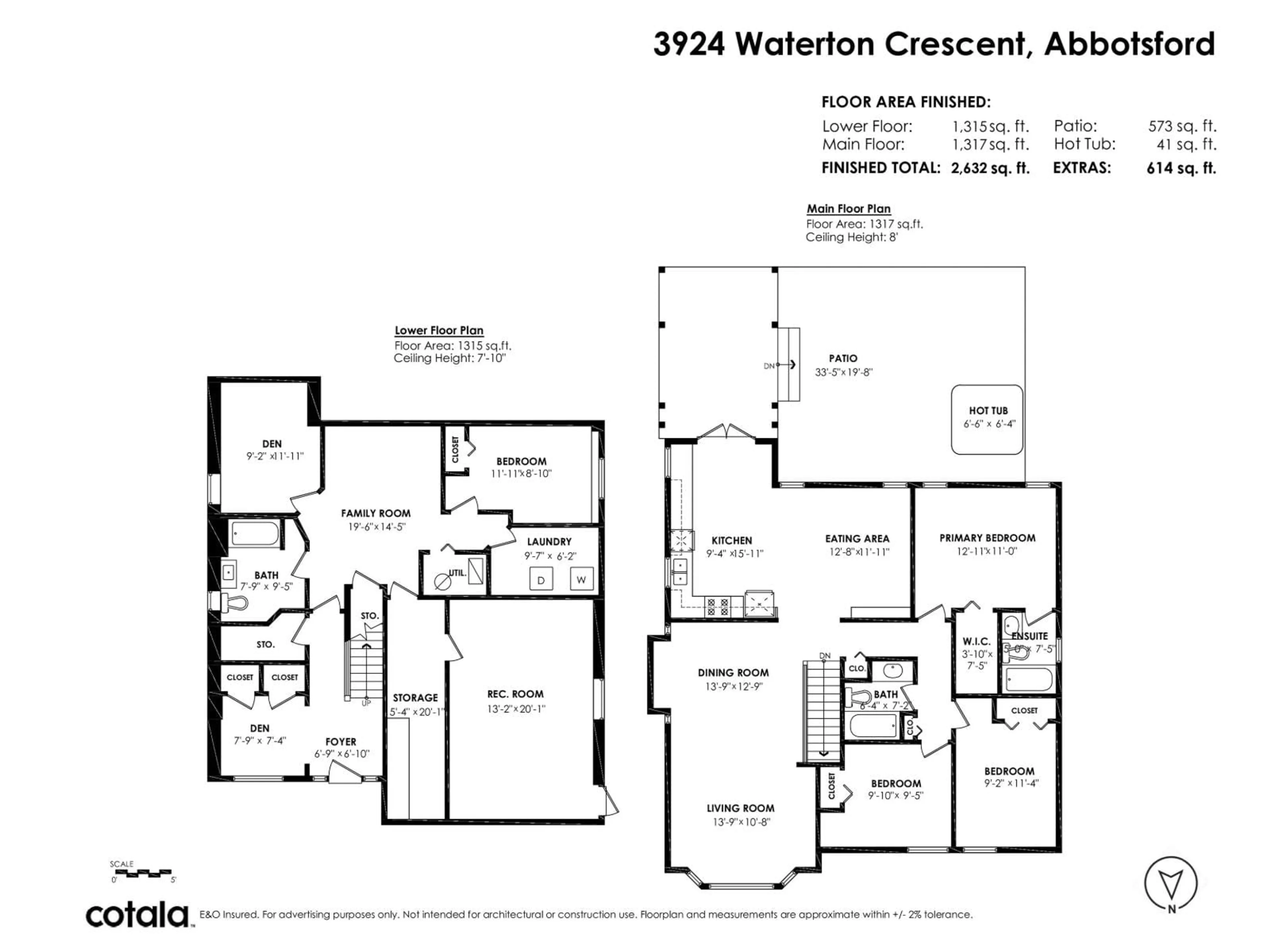 Floor plan for 3924 WATERTON CRESCENT, Abbotsford British Columbia V3G1J8