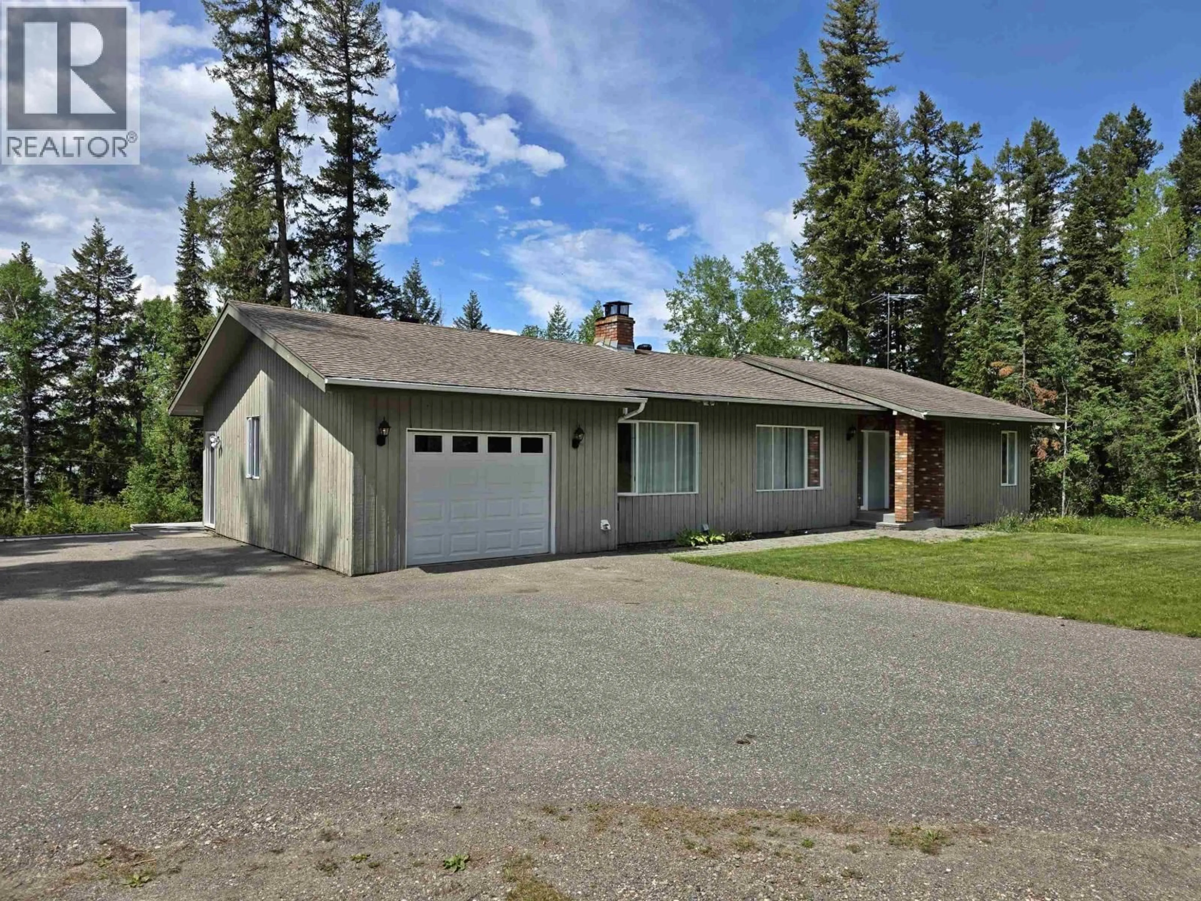 A pic from outside/outdoor area/front of a property/back of a property/a pic from drone, street for 5091 BJORNSON ROAD, Quesnel British Columbia V2J6X9