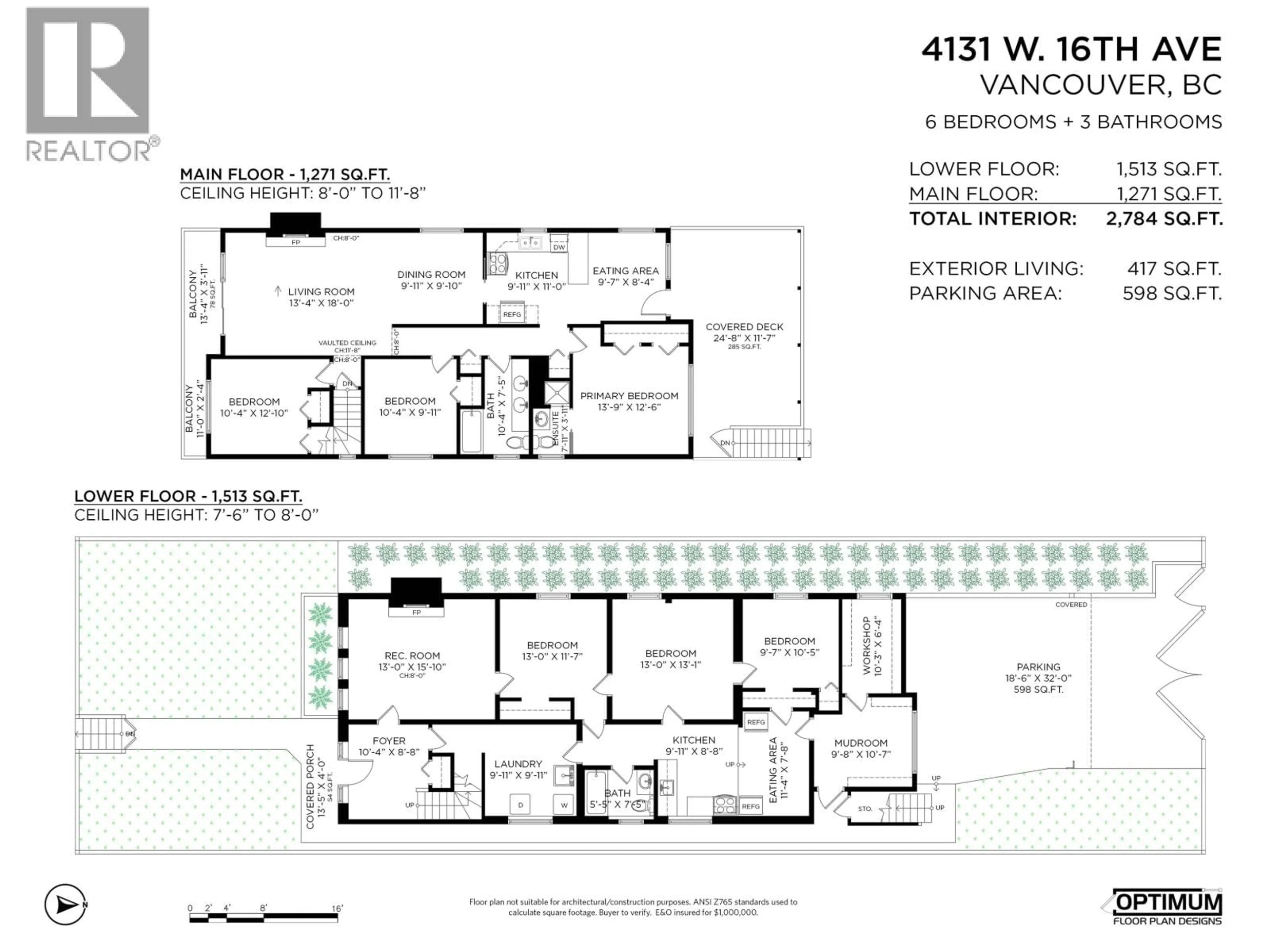 Floor plan for 4131 16TH AVENUE, Vancouver British Columbia V6R3E4