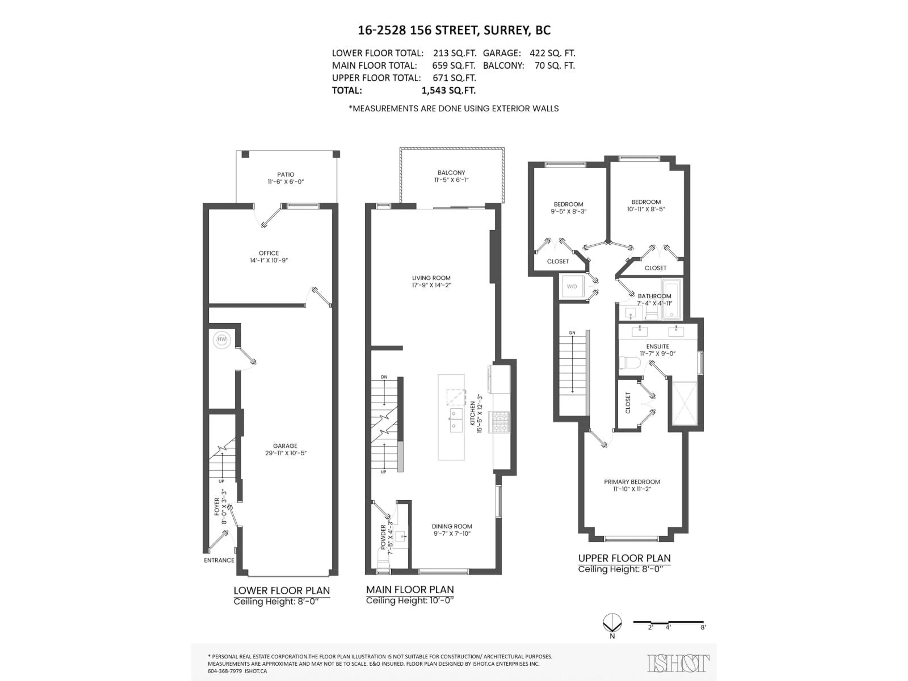 Floor plan for 16 - 2528 156 STREET, Surrey British Columbia V4P0E7