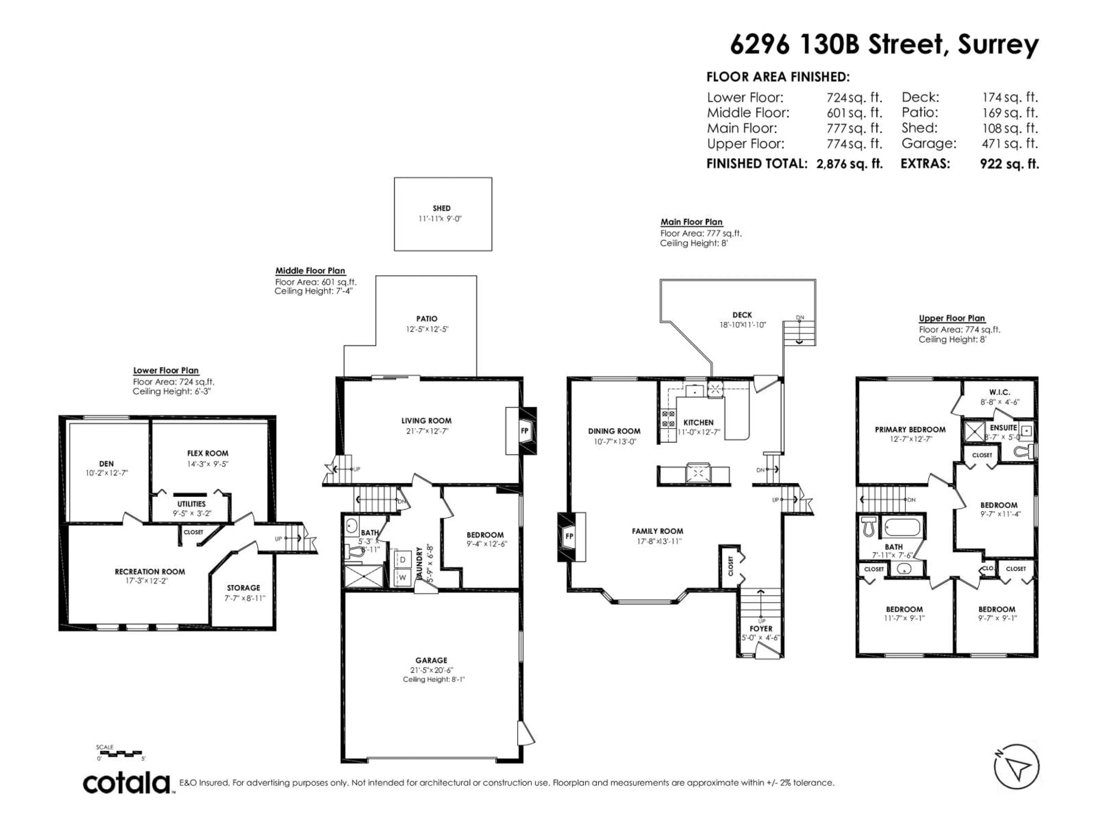 Floor plan for 6296 130B STREET, Surrey British Columbia V3X1R4