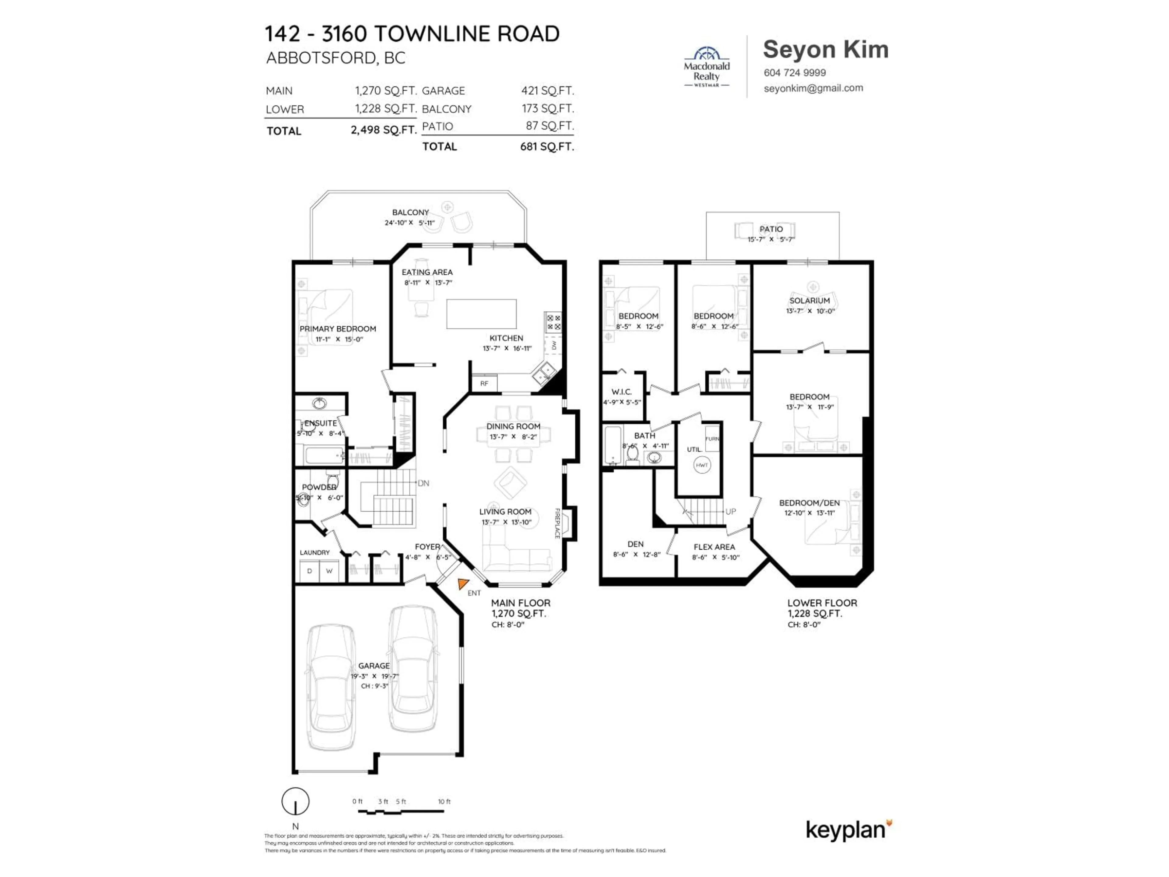 Floor plan for 142 - 3160 TOWNLINE ROAD, Abbotsford British Columbia V2T5P4