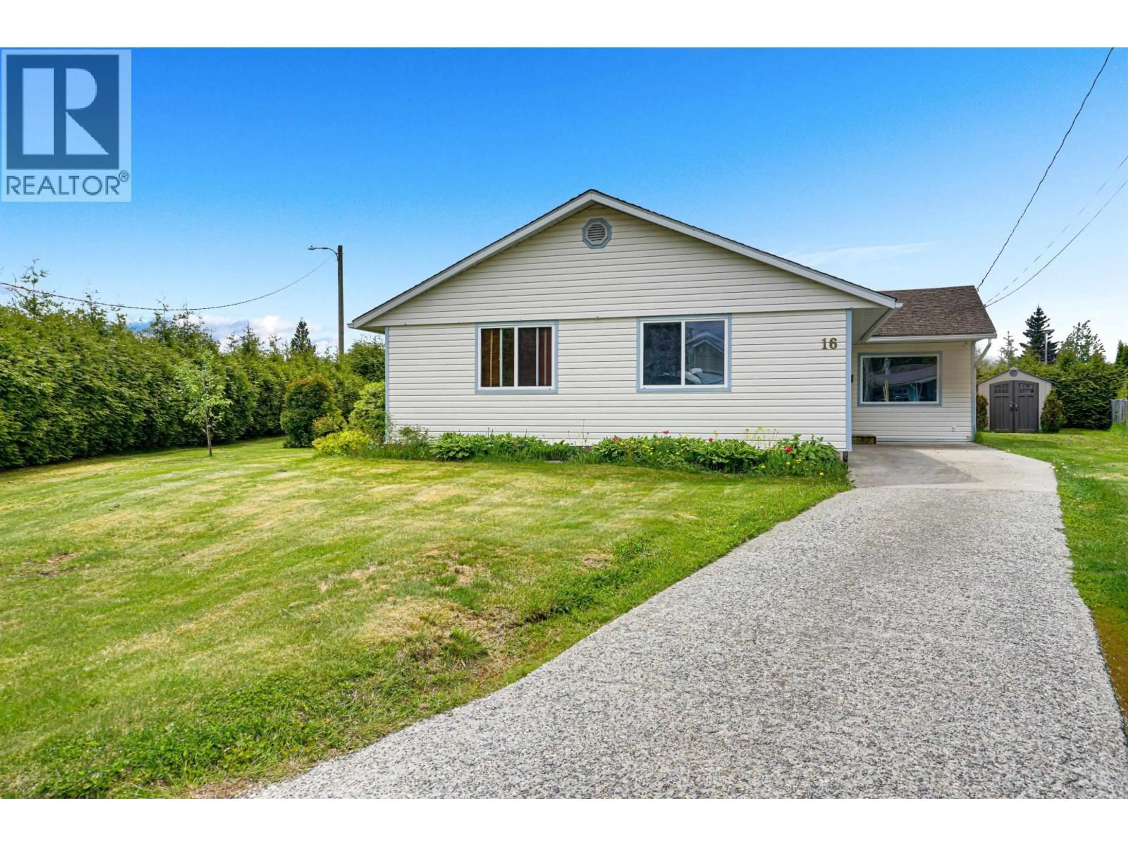A pic from outside/outdoor area/front of a property/back of a property/a pic from drone, street for 16 MORGAN STREET, Kitimat British Columbia V8C1J3