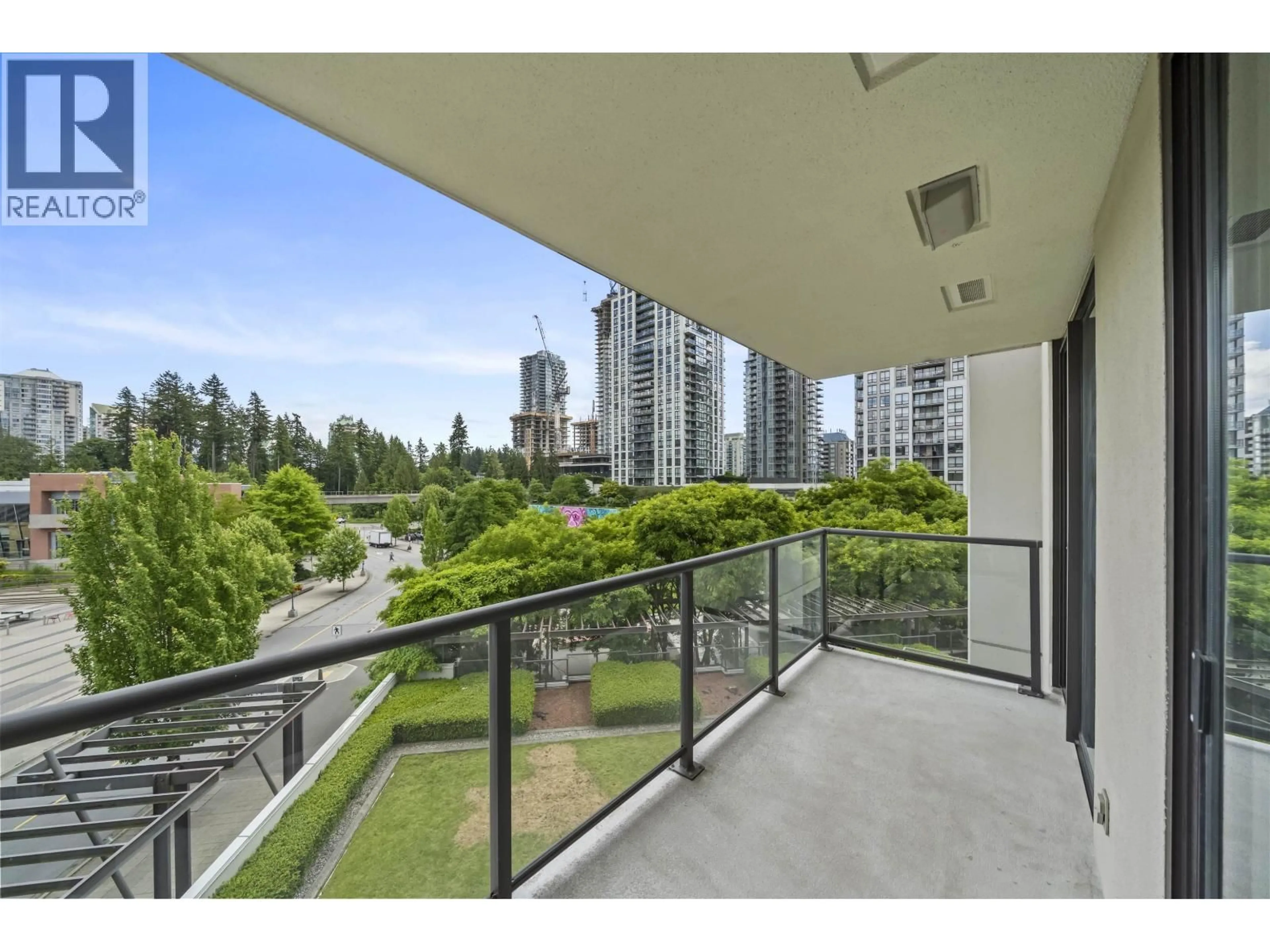 Balcony in the apartment, city buildings view from balcony for 608 - 2982 BURLINGTON DRIVE, Coquitlam British Columbia V3B0B3