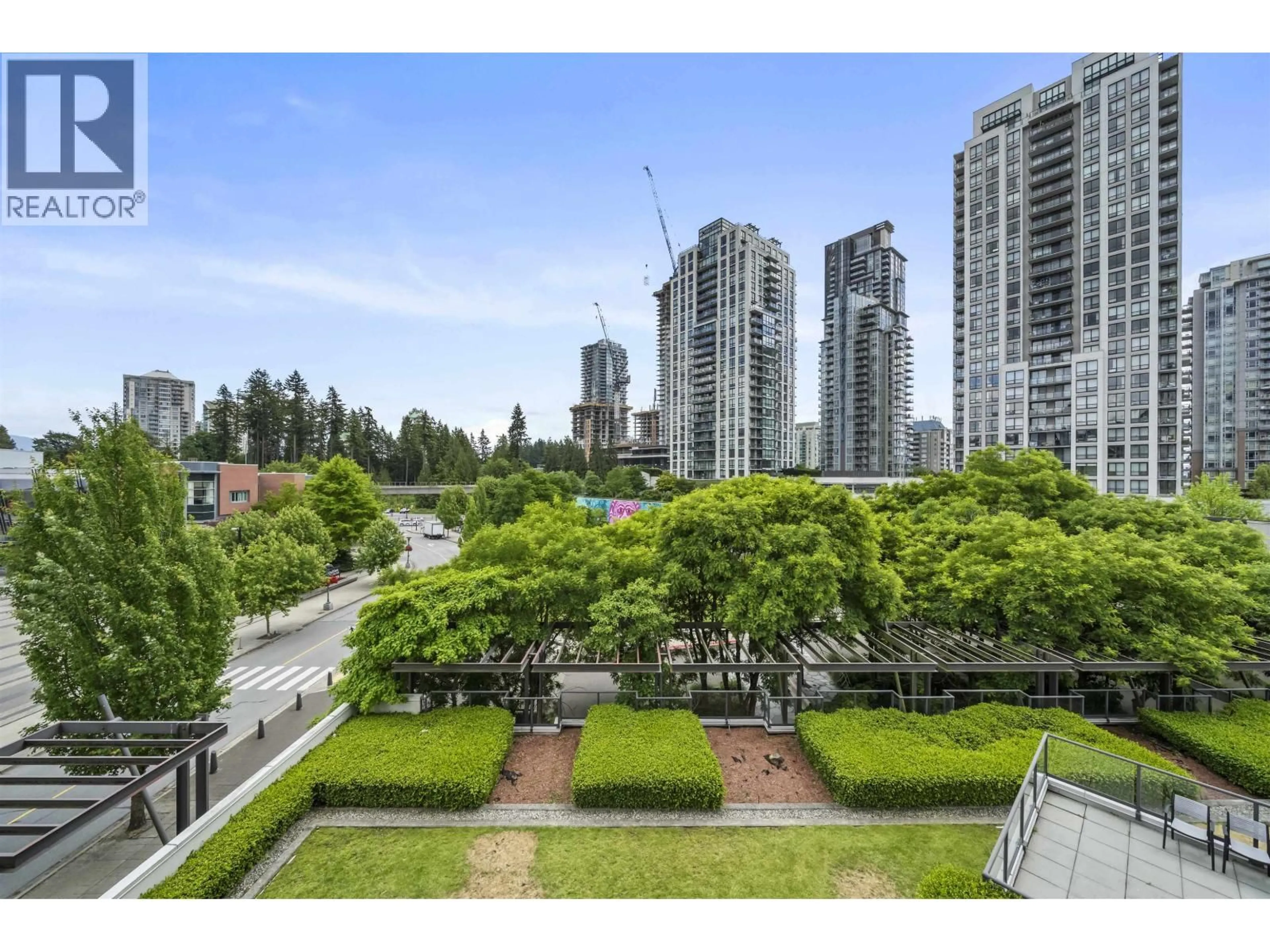 A pic from outside/outdoor area/front of a property/back of a property/a pic from drone, city buildings view from balcony for 608 - 2982 BURLINGTON DRIVE, Coquitlam British Columbia V3B0B3