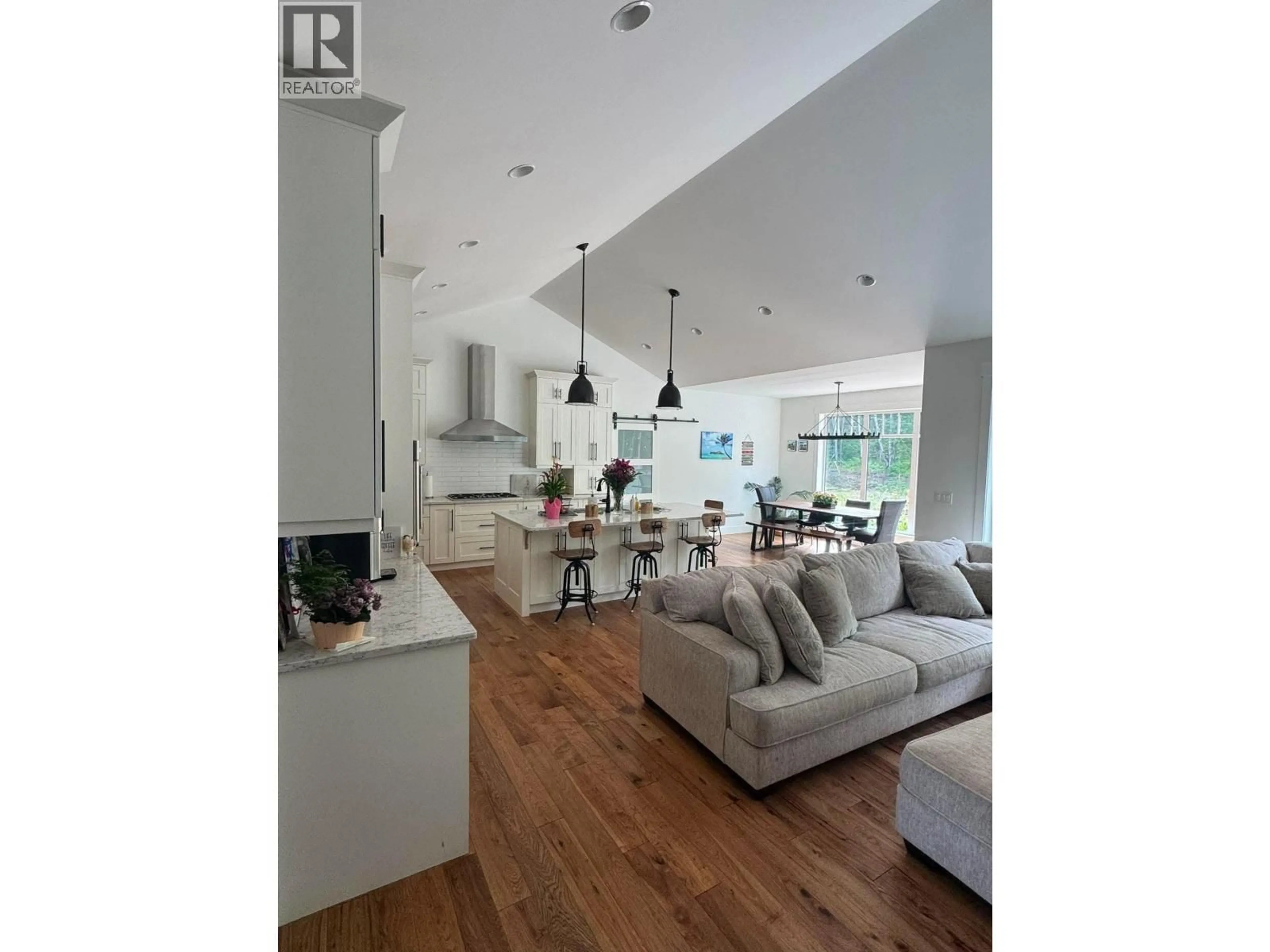 Open concept kitchen, wood/laminate floor for 110 WESTVIEW ROAD, Prince George British Columbia V2M7C8