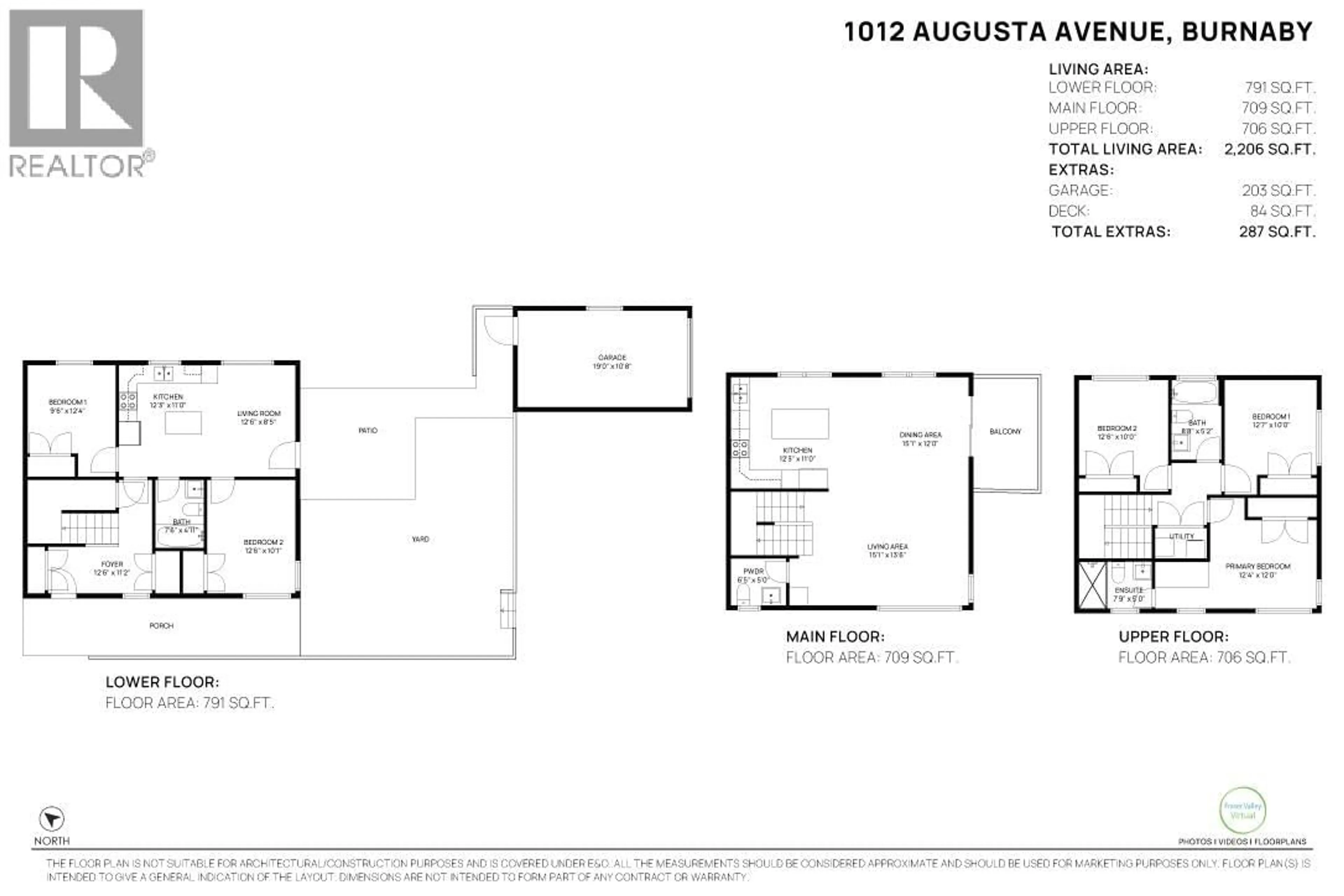 Floor plan for 1012 AUGUSTA AVENUE, Burnaby British Columbia V5A2V4
