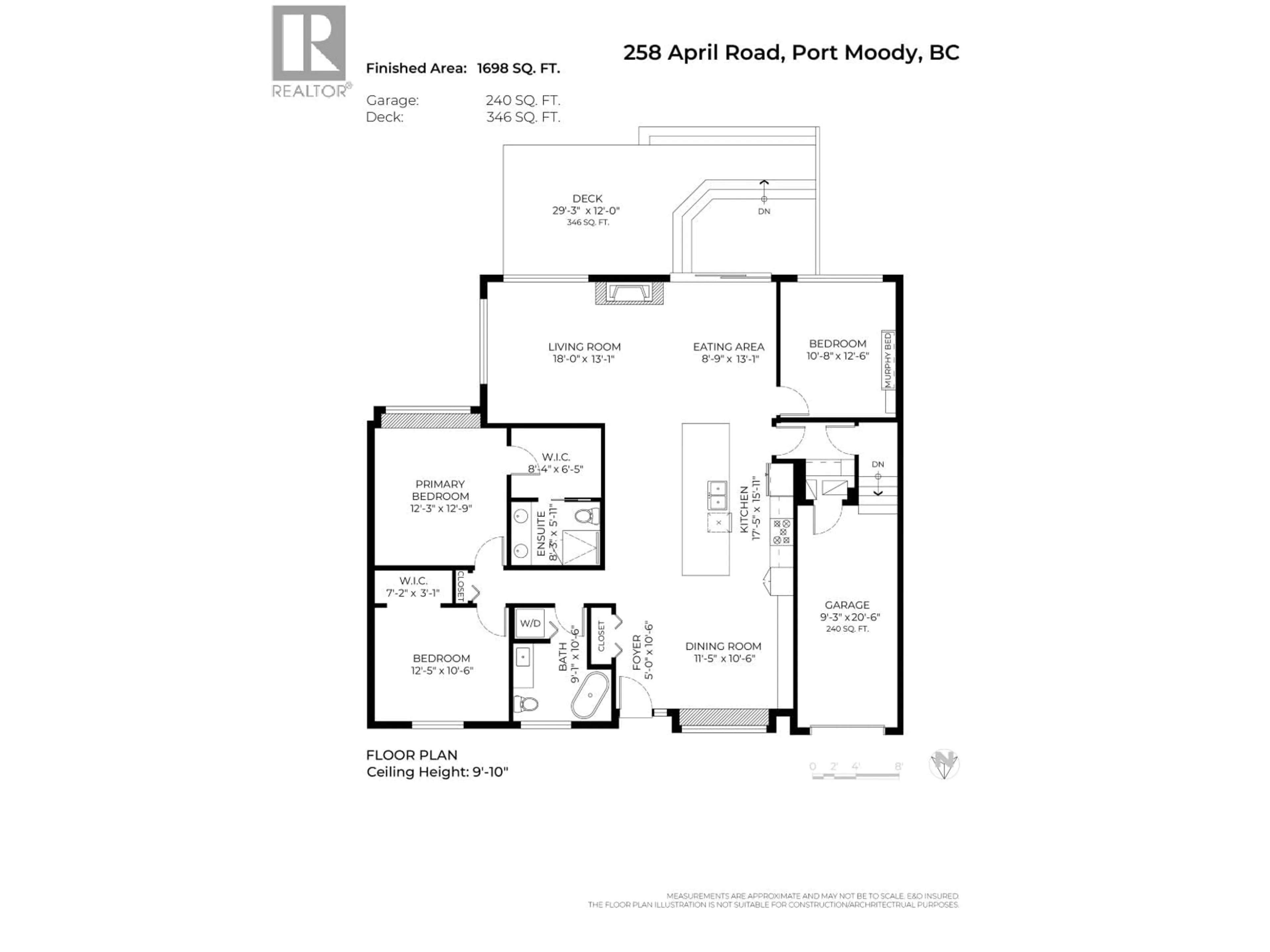 Floor plan for 258 APRIL ROAD, Port Moody British Columbia V3H3W1
