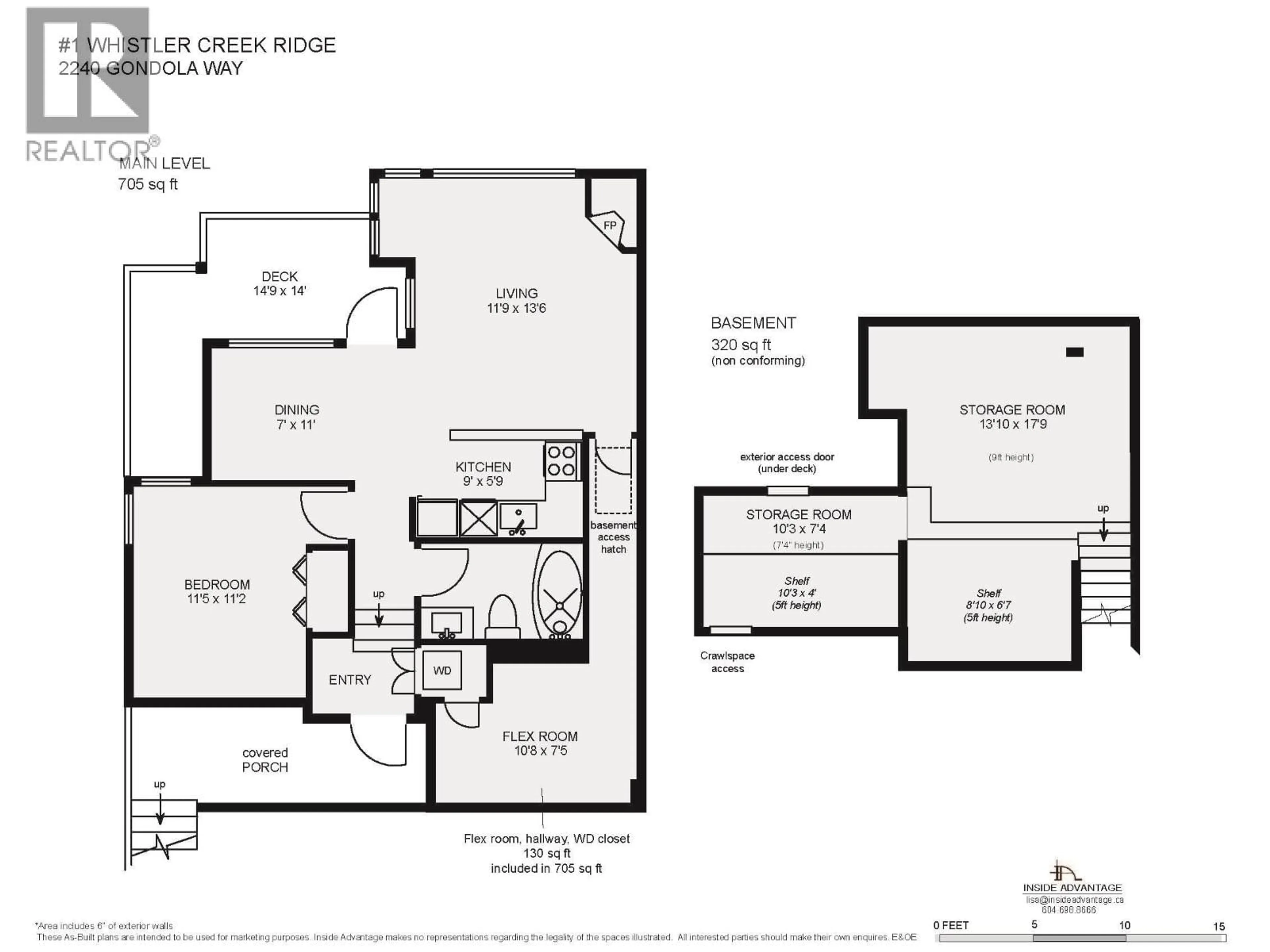 Floor plan for 1 - 2240 GONDOLA WAY, Whistler British Columbia V8E0N1