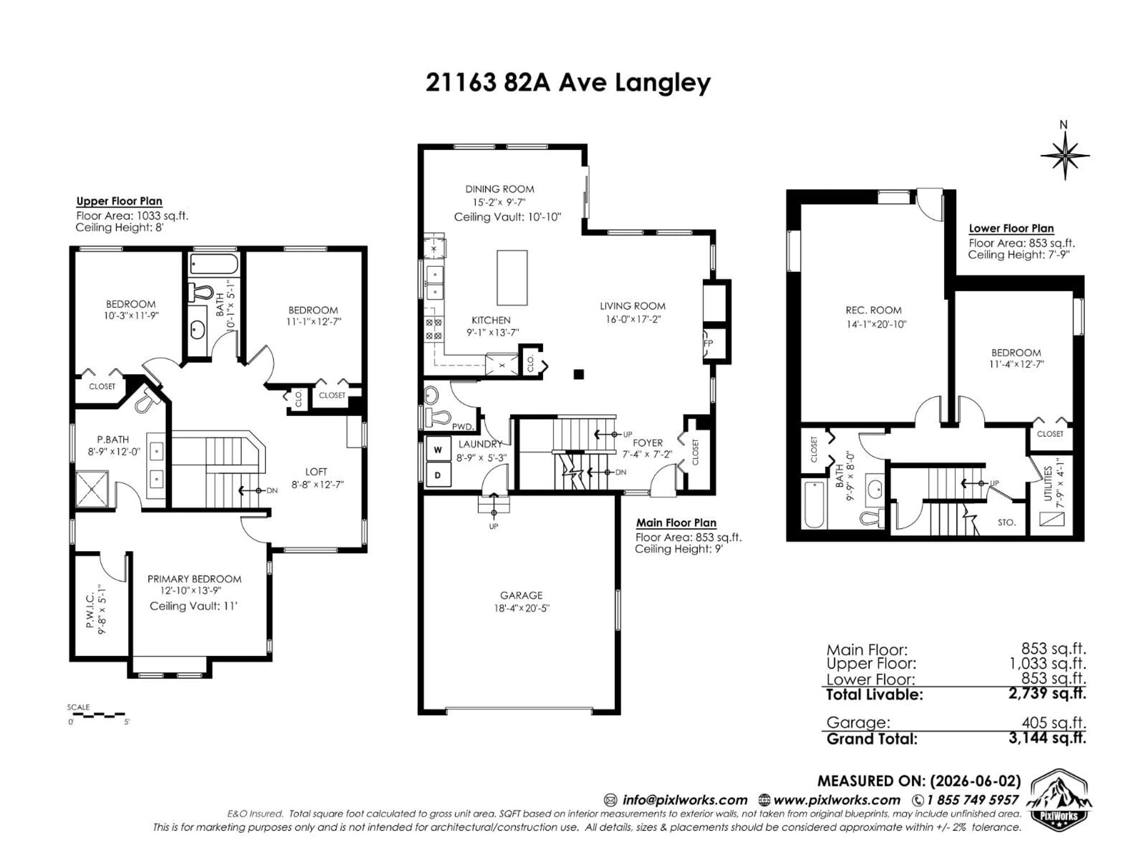 Floor plan for 21163 82A AVENUE, Langley British Columbia V2Y0B5