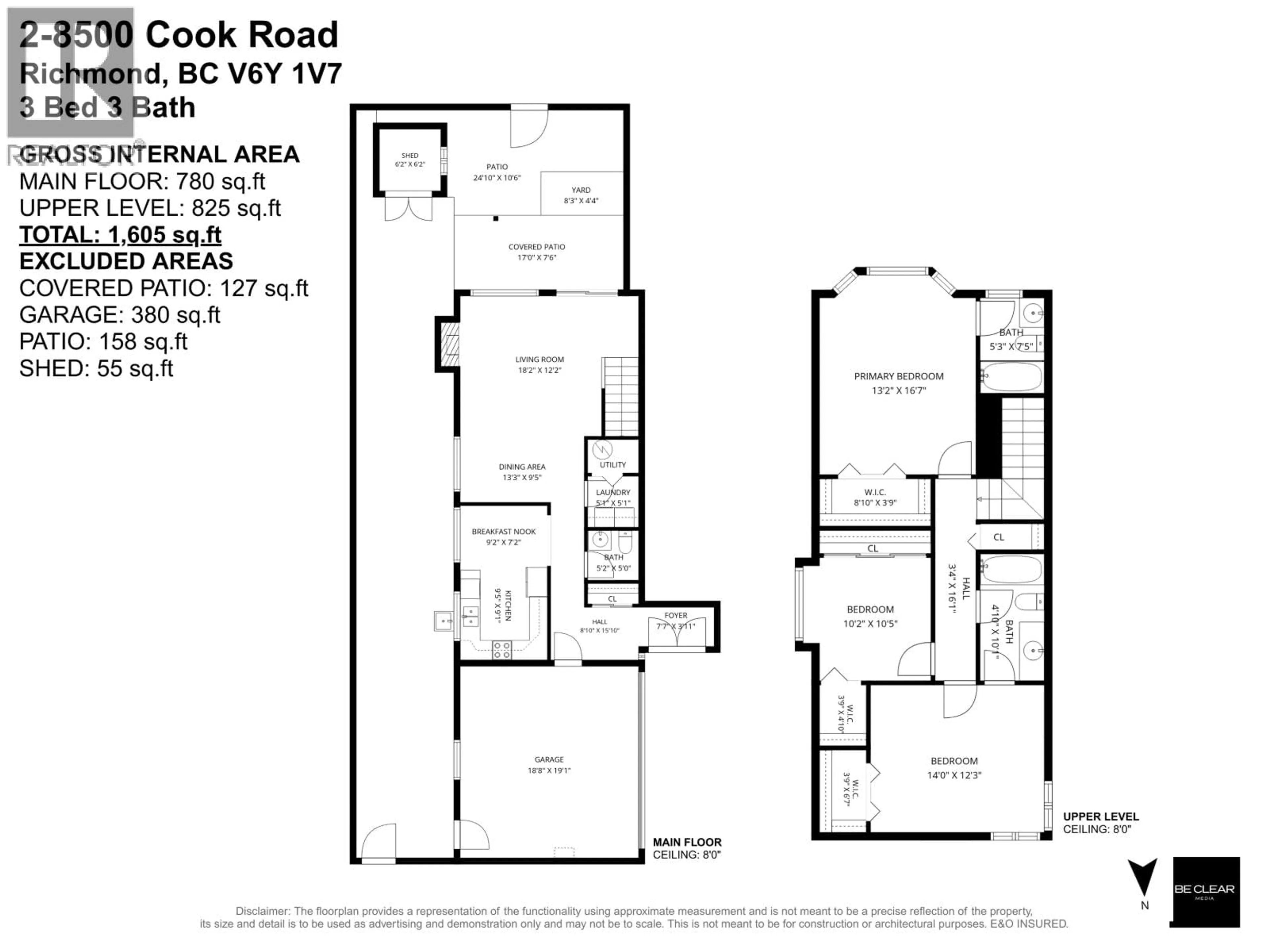 Floor plan for 2 - 8500 COOK ROAD, Richmond British Columbia V6Y1V7