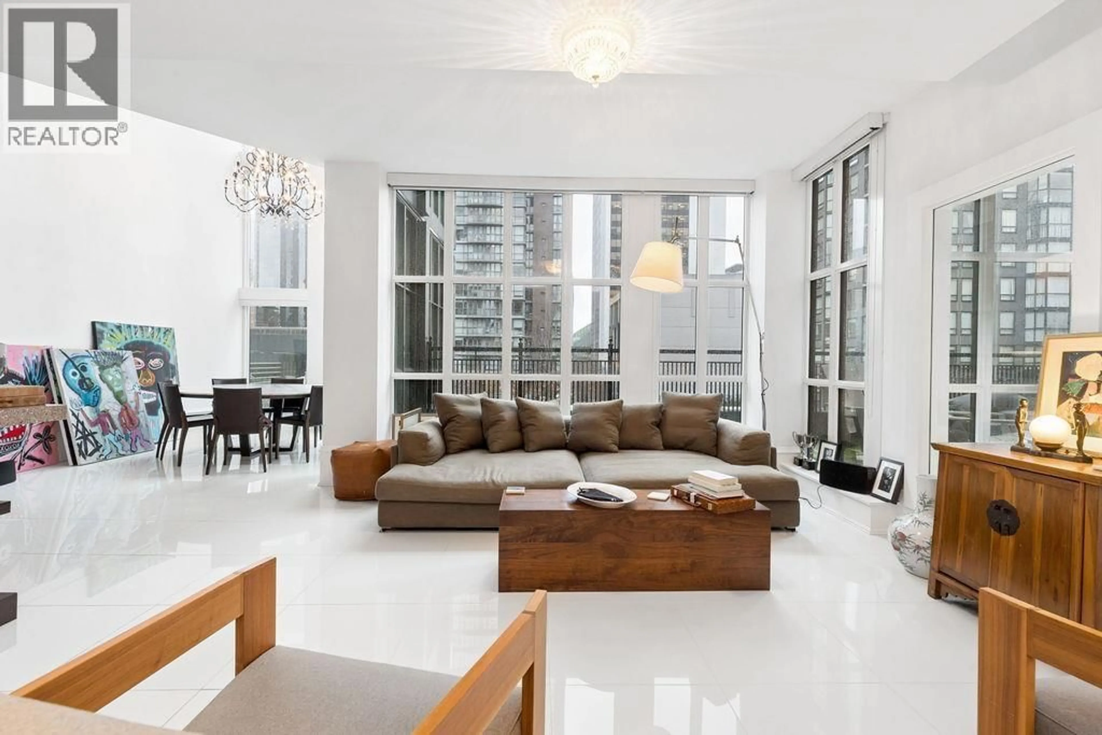 Living room with furniture, ceramic/tile floor for PH2 - 1102 HORNBY STREET, Vancouver British Columbia V6Z1V8