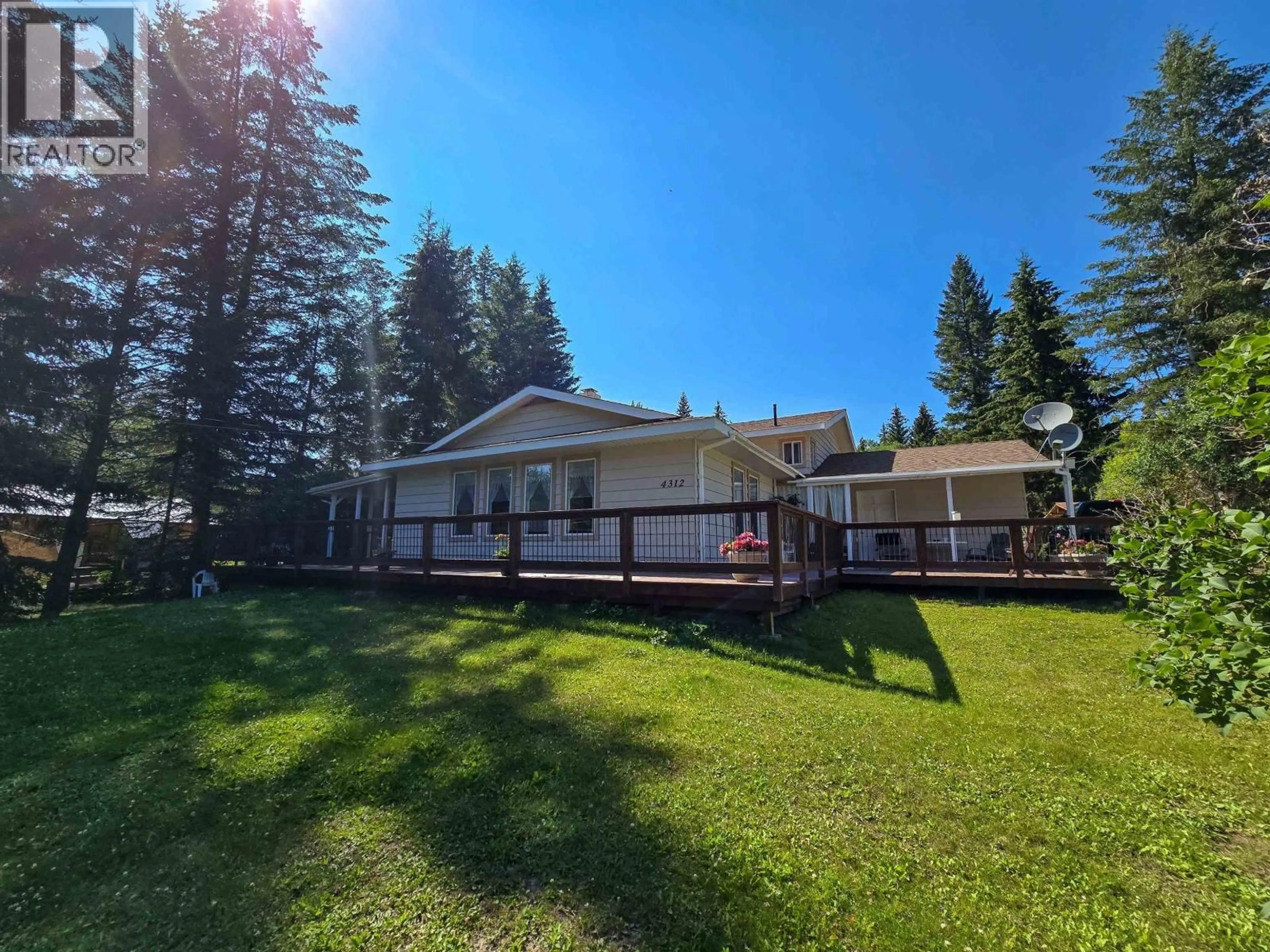 A pic from outside/outdoor area/front of a property/back of a property/a pic from drone, unknown for 4312 KOKANEE ROAD, Canim Lake British Columbia V0K1J0