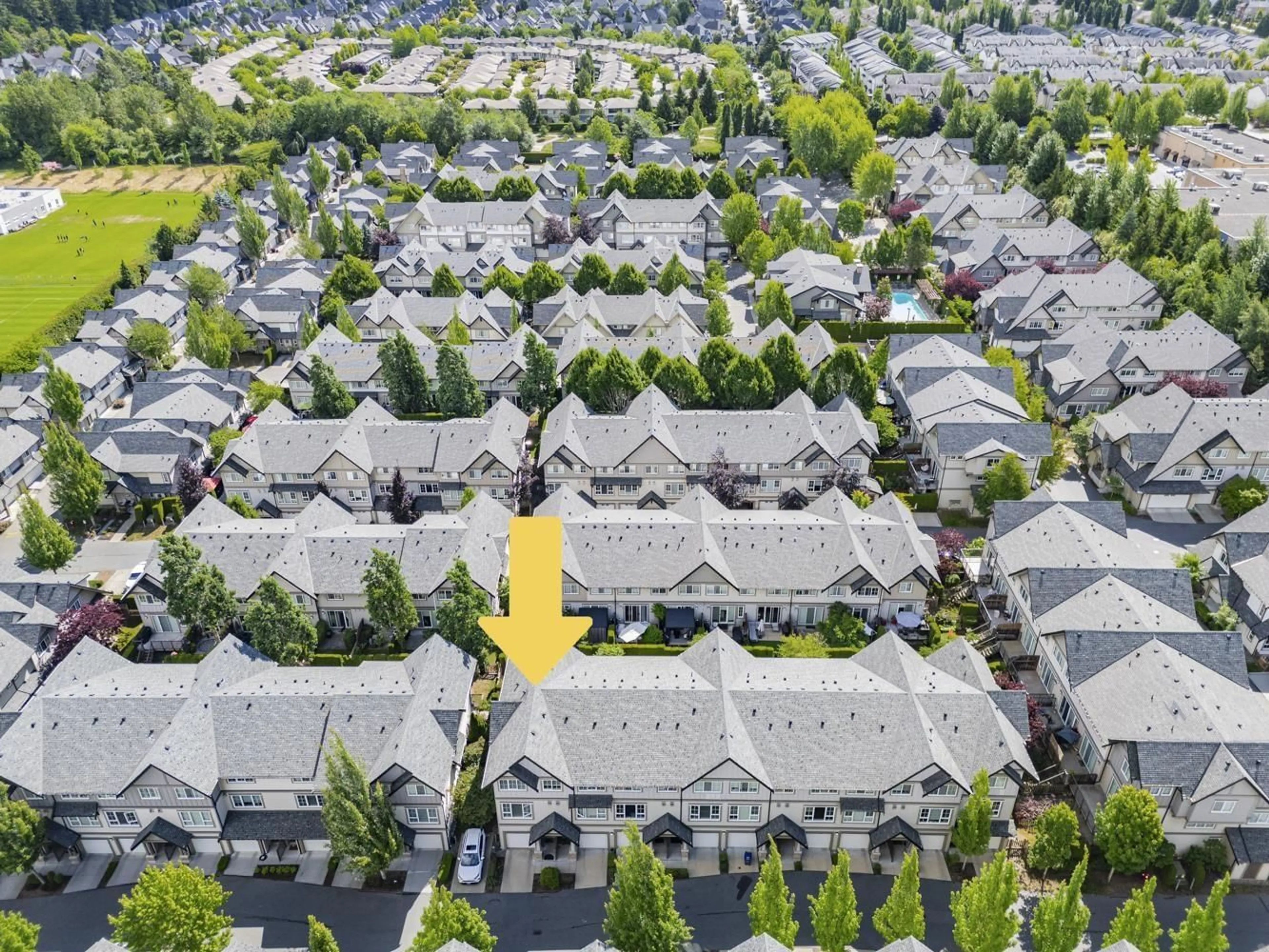 A pic from outside/outdoor area/front of a property/back of a property/a pic from drone, street for 173 - 2501 161A STREET, Surrey British Columbia V3Z7Y6