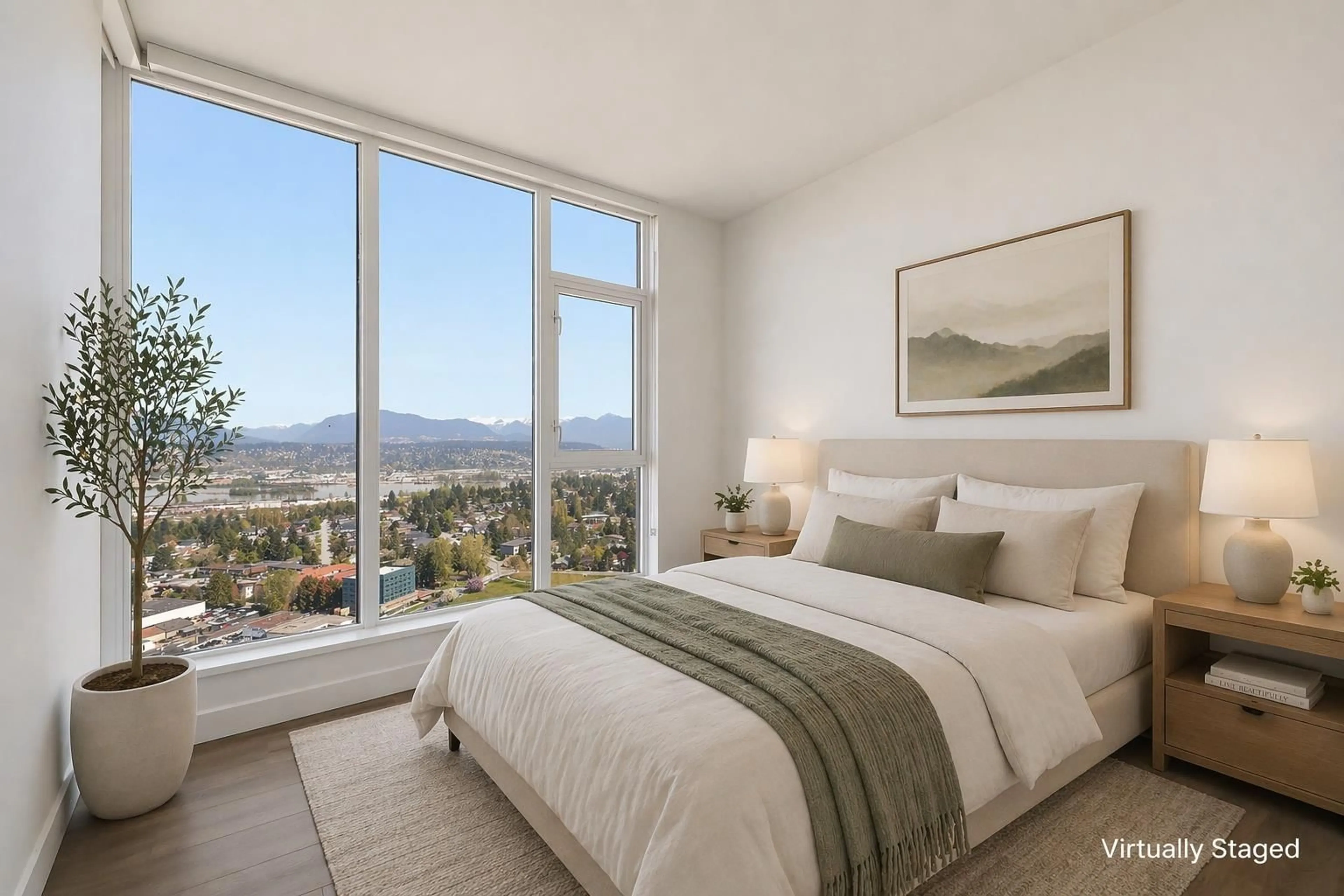 Bedroom with bed, unknown for 2908 - 10750 135A STREET, Surrey British Columbia V3T0V4