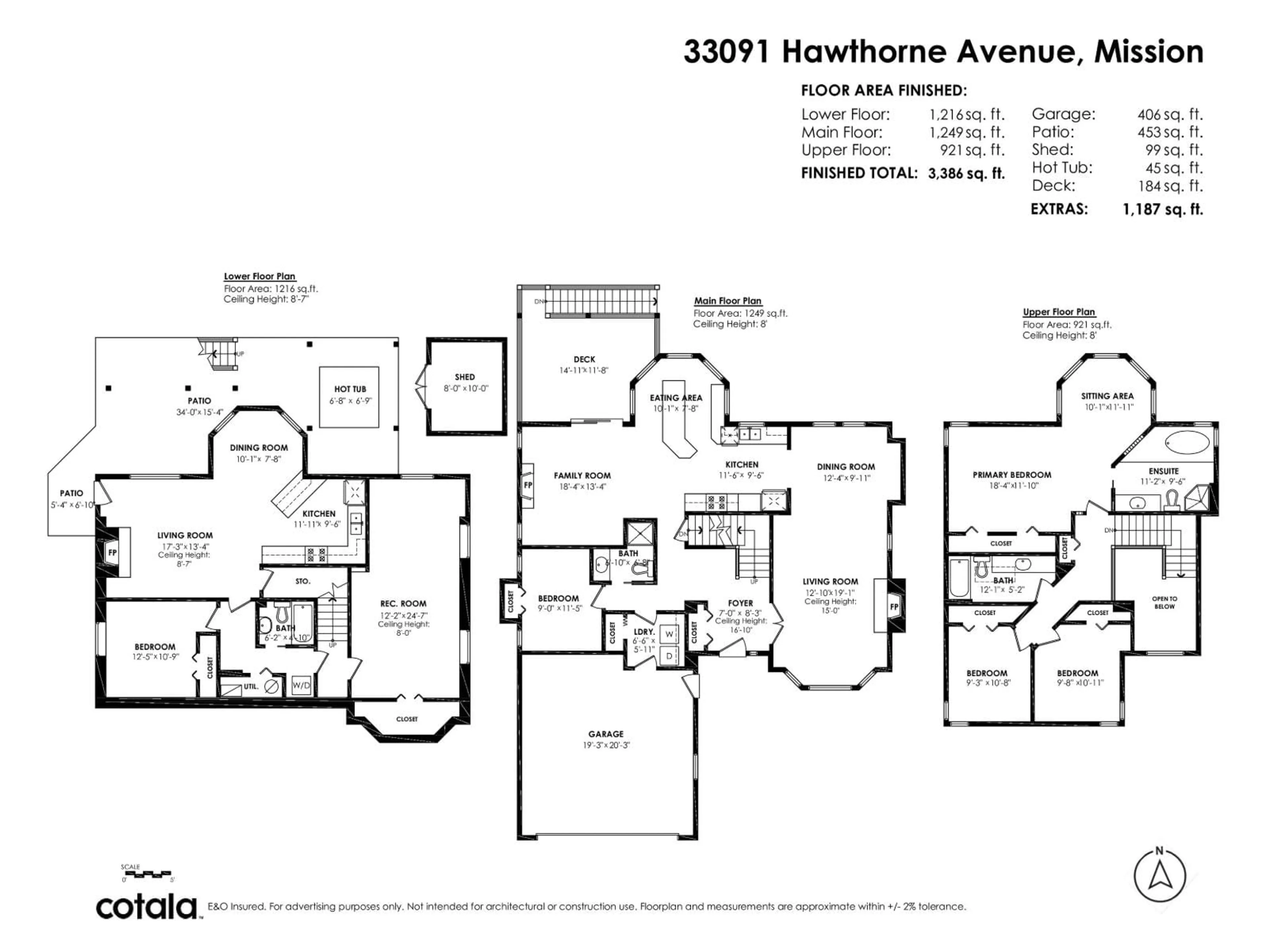 Floor plan for 33091 HAWTHORNE AVENUE, Mission British Columbia V2V6Z1