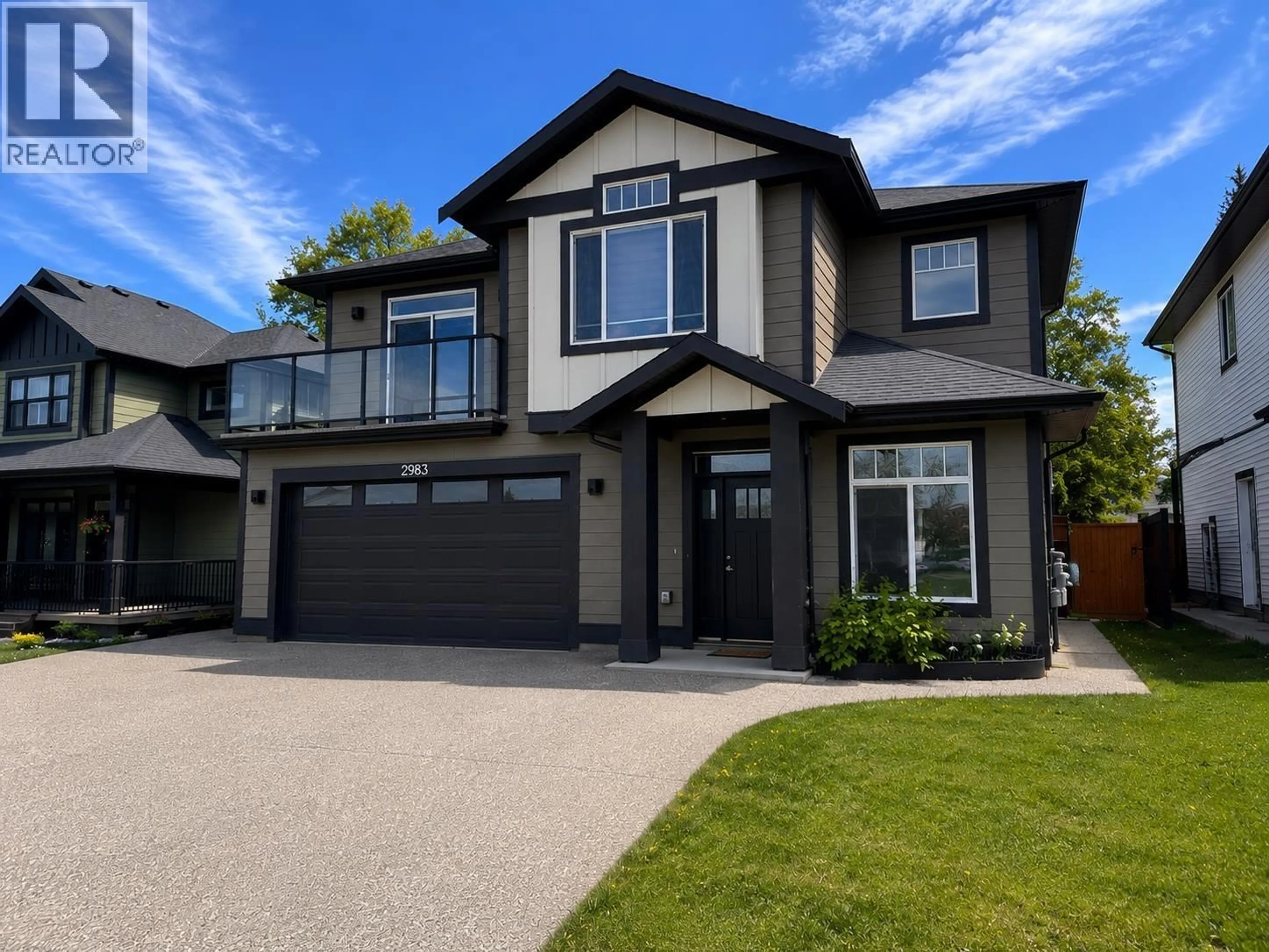Home with brick exterior material, street for 2983 ELLINGTON AVENUE, Prince George British Columbia V2N0G4