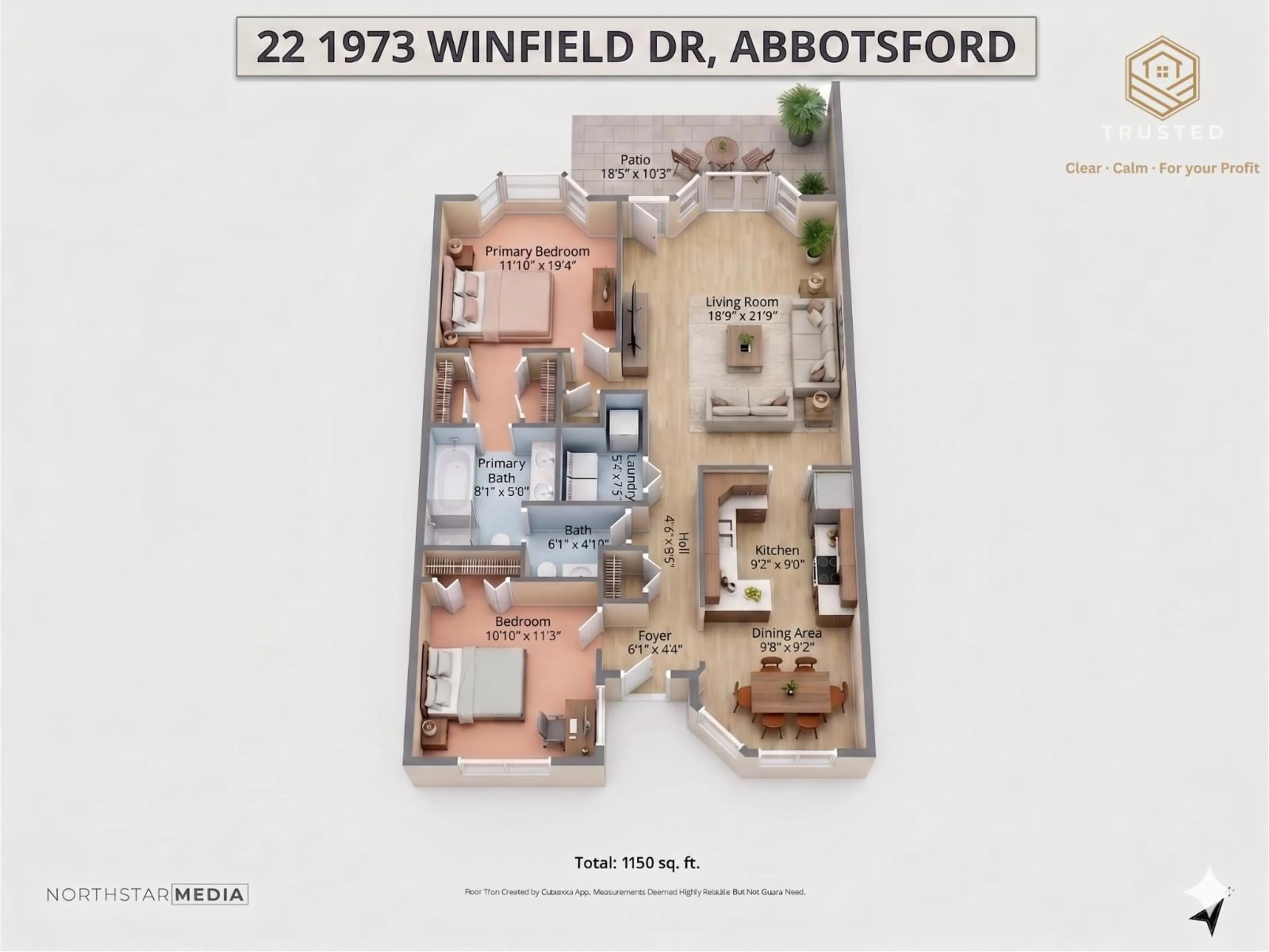 Floor plan for 22 - 1973 WINFIELD DRIVE, Abbotsford British Columbia V3G1K6