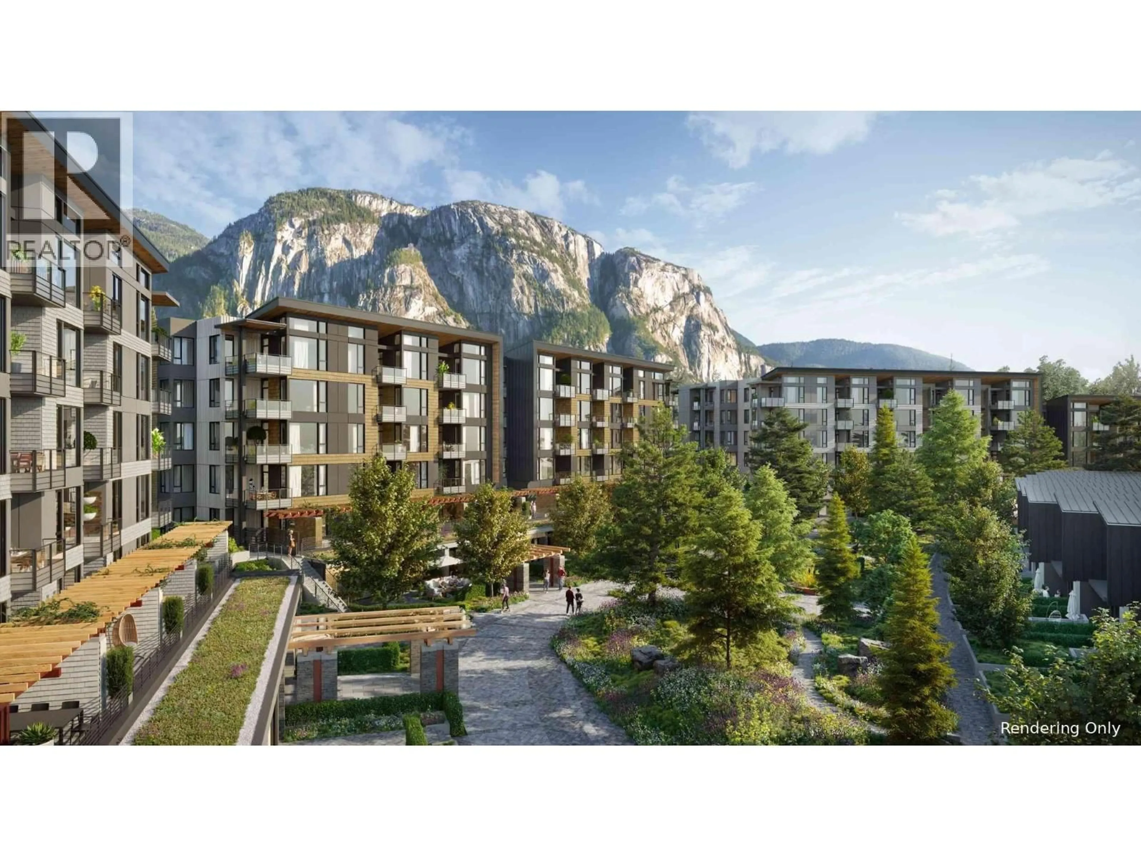 A pic from outside/outdoor area/front of a property/back of a property/a pic from drone, mountain view for 410 - 1500 SCOTT CRESCENT, Squamish British Columbia V8B1G5