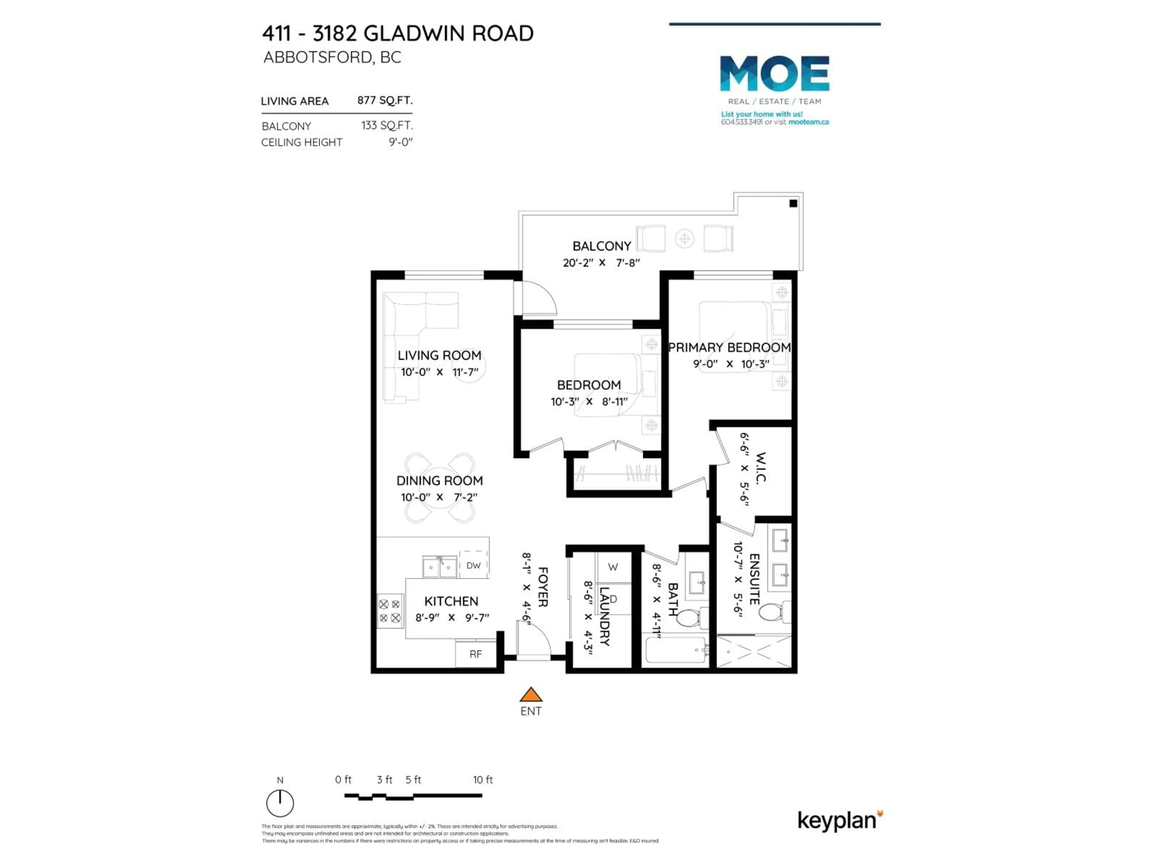 Floor plan for 411 - 3182 GLADWIN ROAD, Abbotsford British Columbia V2T6R7